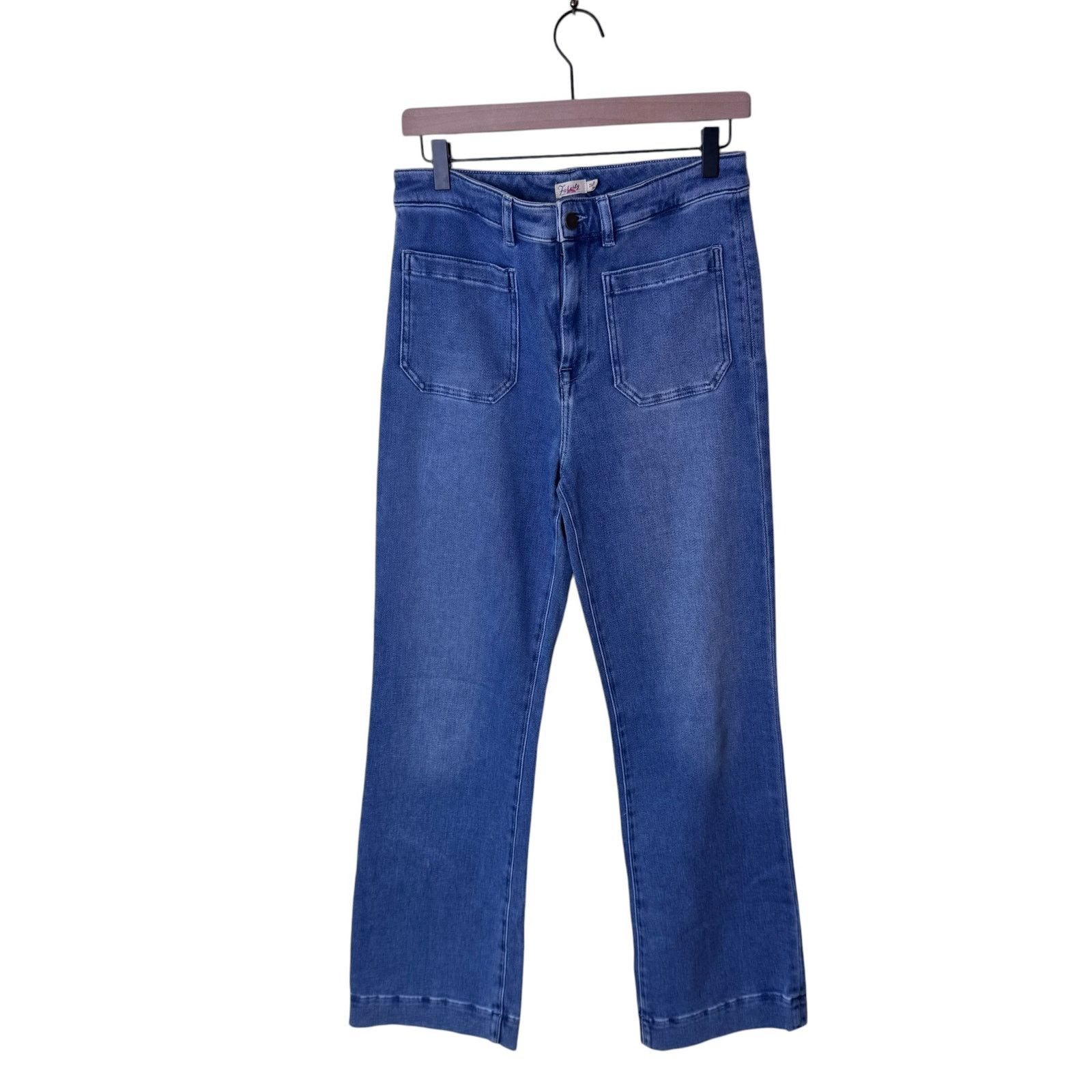 Faherty FAHERTY Stretch Terry Patch Denim Pant Size 29 BLUE Size 29" - 1 Thumbnail