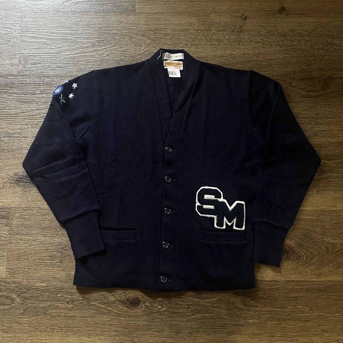 Vintage True Vintage Letterman's Knit Size US L / EU 52-54 / 3 - 1 Thumbnail