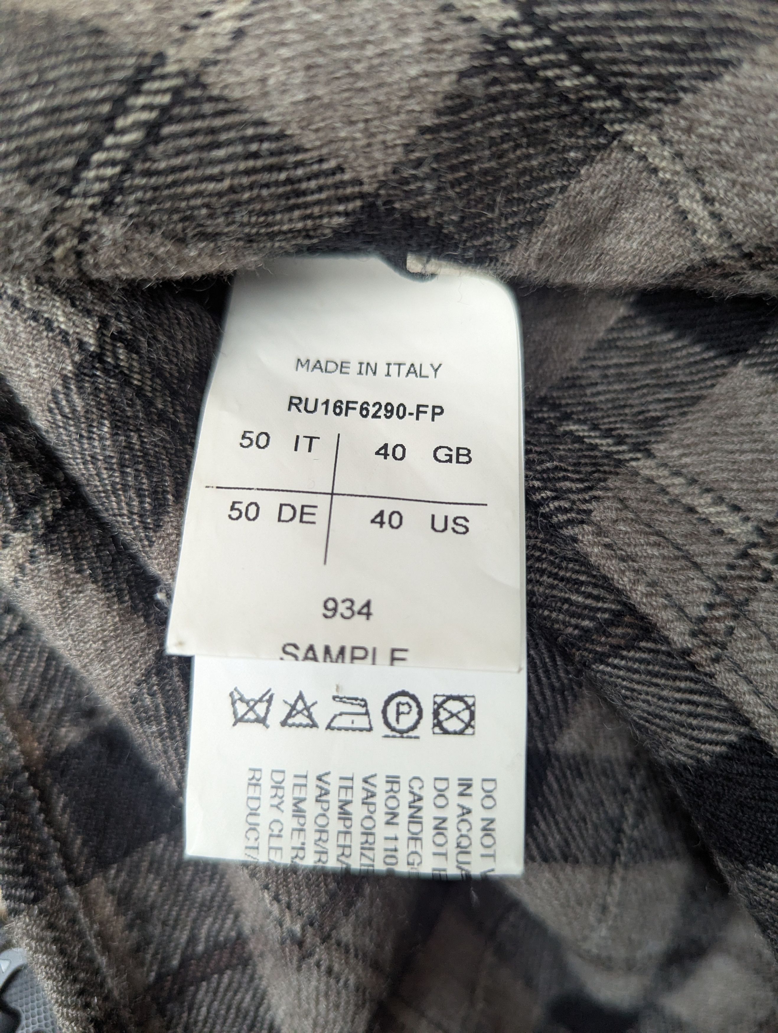 Rick Owens Rick Owens Flannel Sample Size US M / EU 48-50 / 2 - 5 Thumbnail
