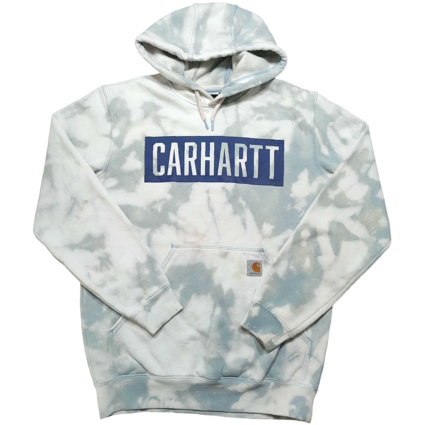 Carhartt Carhartt Hoodie Mens Small Blue Tie Dye Logo Sweatshirt Acid Wash 90s College Outdoor Pullover Size US S / EU 44-46 / 1 - 2 Thumbnail