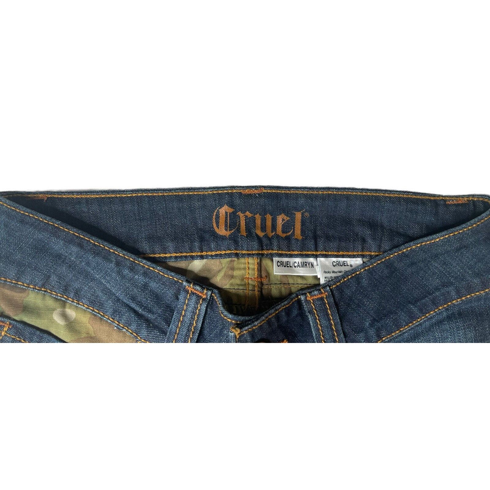 Other CRUEL CAMRYN Camo Stud Dark Low Rise Boot Cut Stretch Sz 5S Size 30" / US 8 / IT 44 - 5 Thumbnail