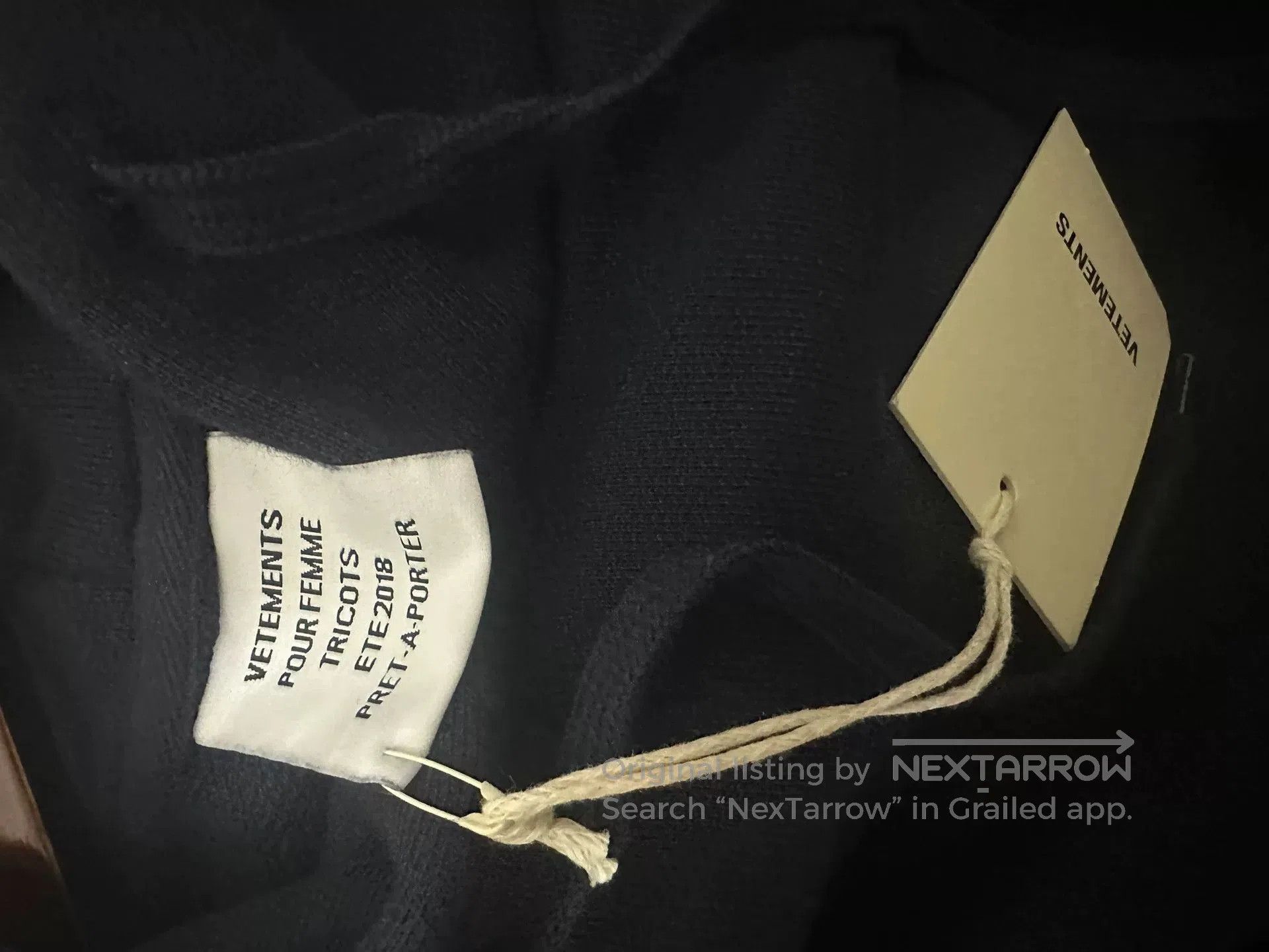 Vetements Vetements Blue Hoodie with Design Details. Size US XS / EU 42 / 0 - 3 Thumbnail