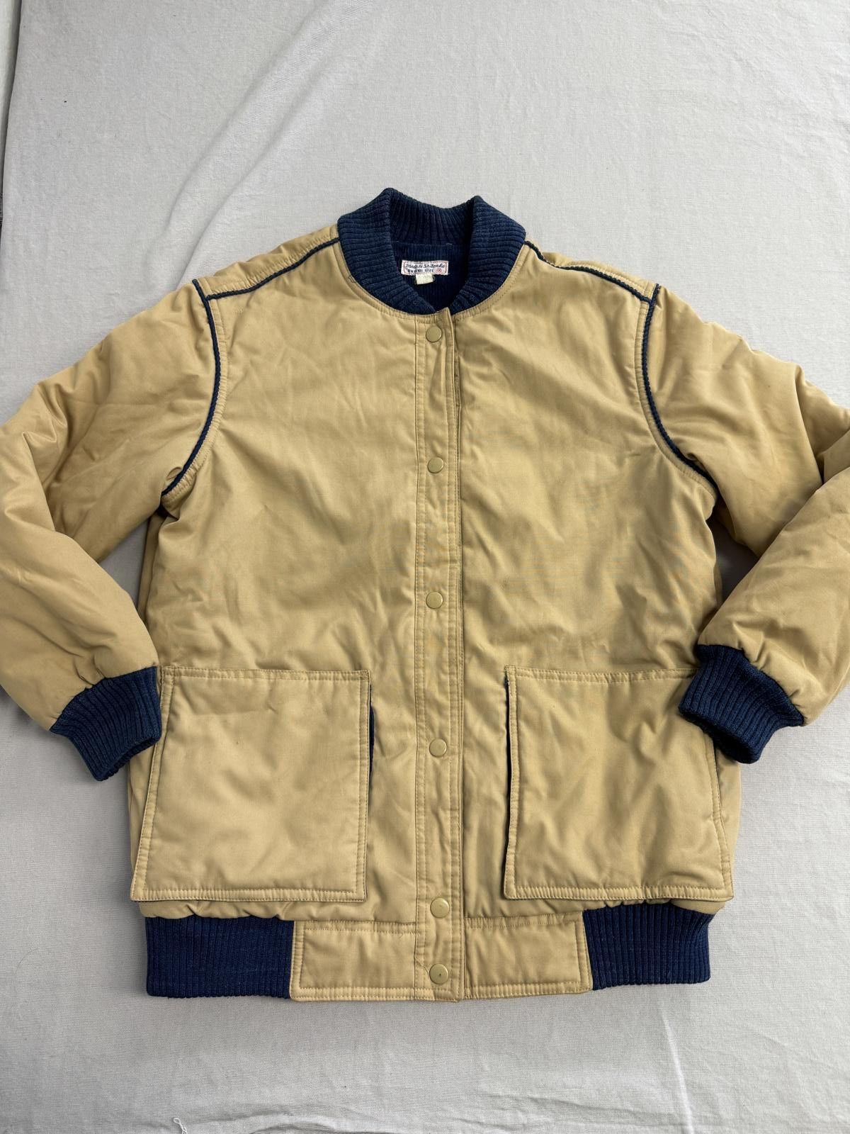 Designer Sri Lanka Bomber Jacket Navy Corduroy Lined Chore Coat - M Size US M / EU 48-50 / 2 - 1 Thumbnail