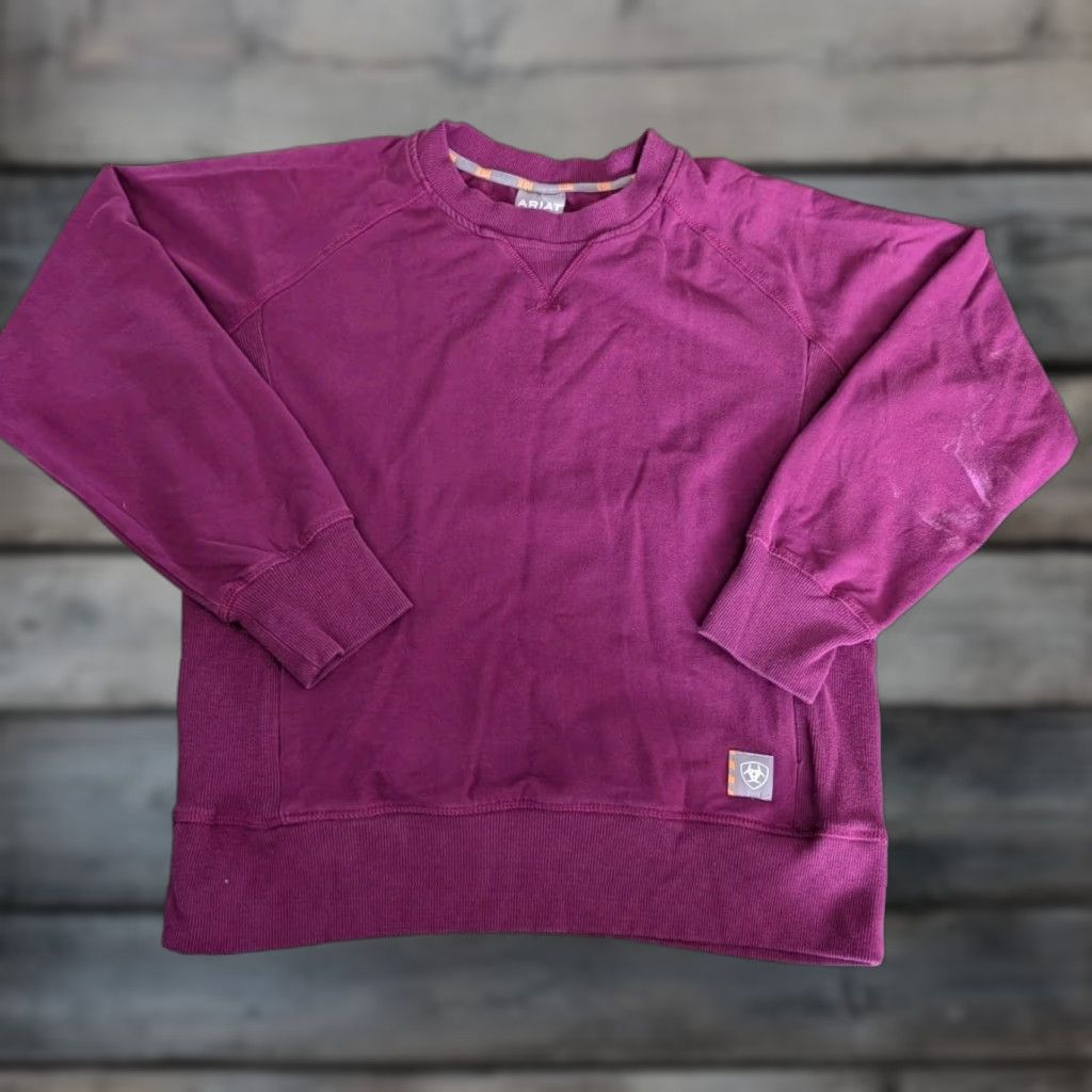 Ariat Ariat Rebar Workman Washed Fleece Sweatshirt Women’s Size M Crewneck Pullover Sweatshirt Zip Size M / US 6-8 / IT 42-44 - 1 Thumbnail