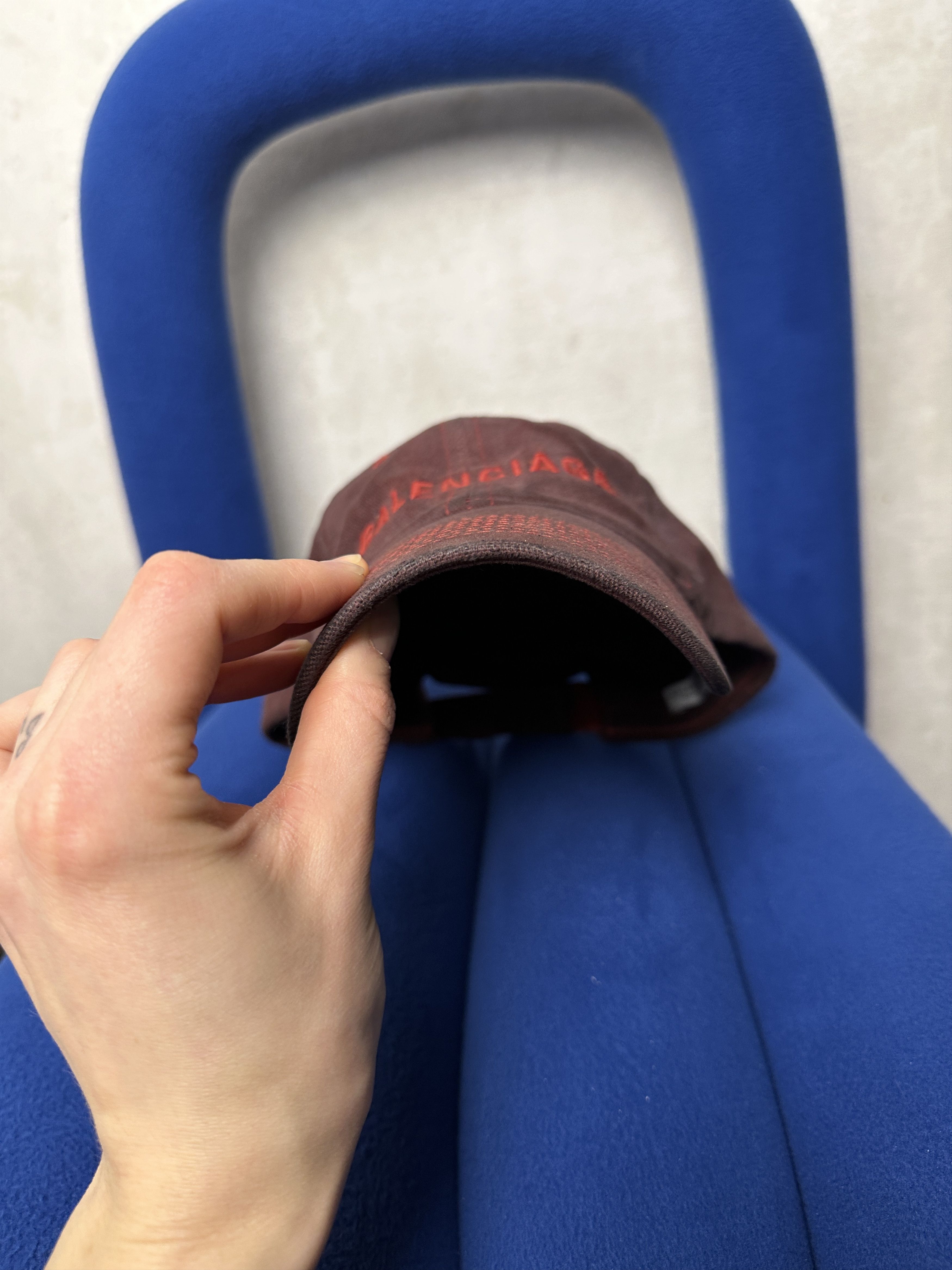 Balenciaga Balenciaga Distressed Embroidered Logo Cap Size ONE SIZE - 9 Thumbnail