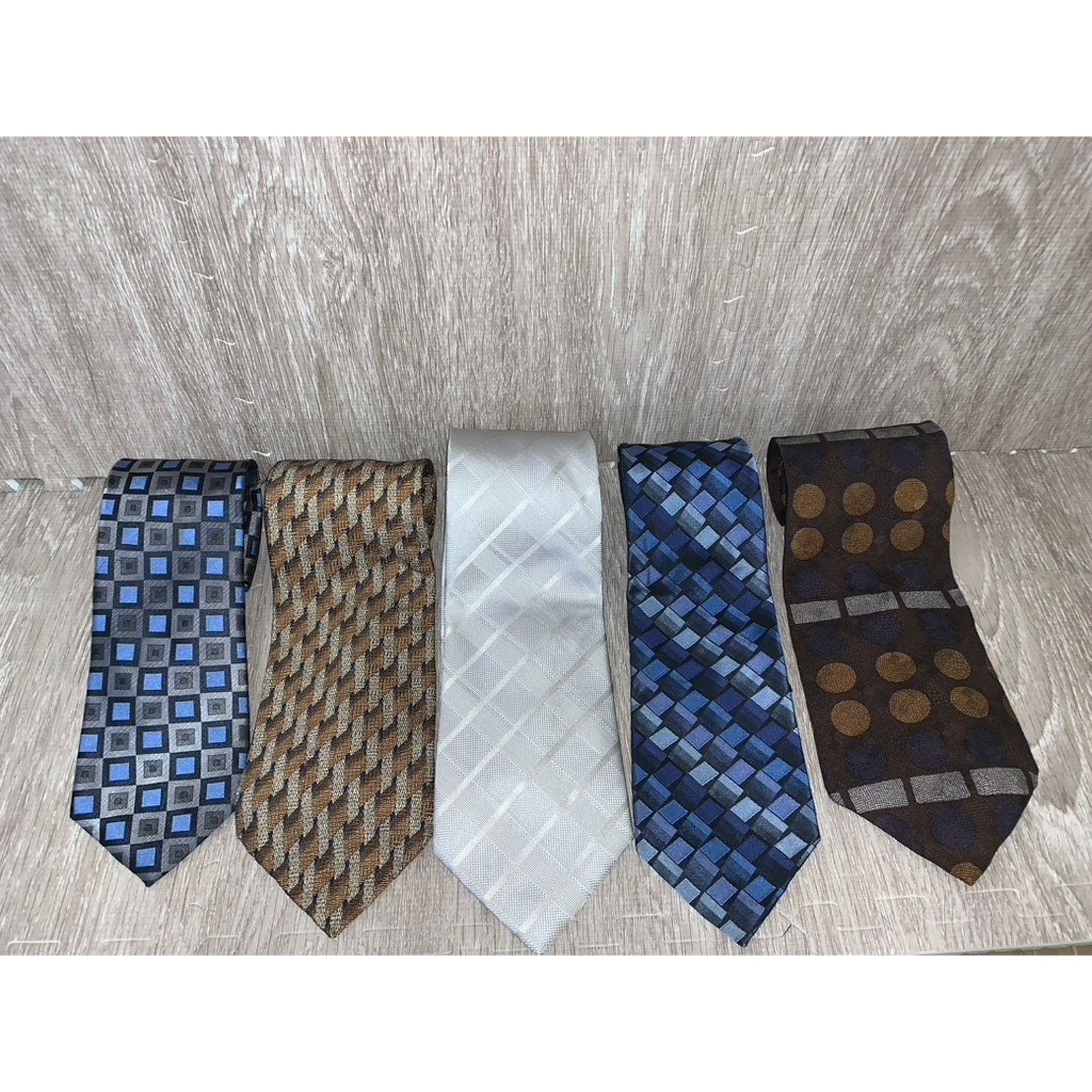 Kenneth Cole Kenneth Cole Reaction Men's Multicolor Silk Tie Set of 5 Size ONE SIZE - 1 Thumbnail