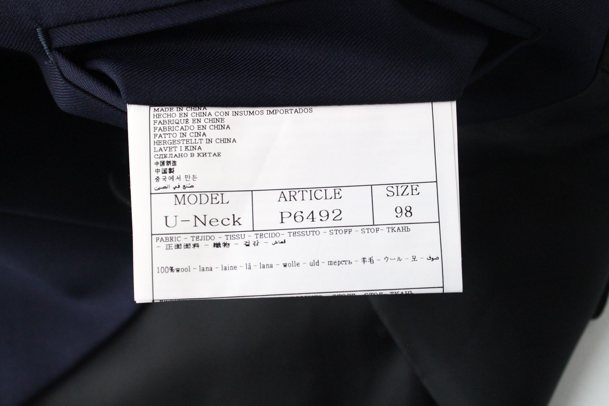 Suitsupply LAZIO UK40L Blue Wool S130 3 Piece Suit 67866 Size 40L - 10 Thumbnail