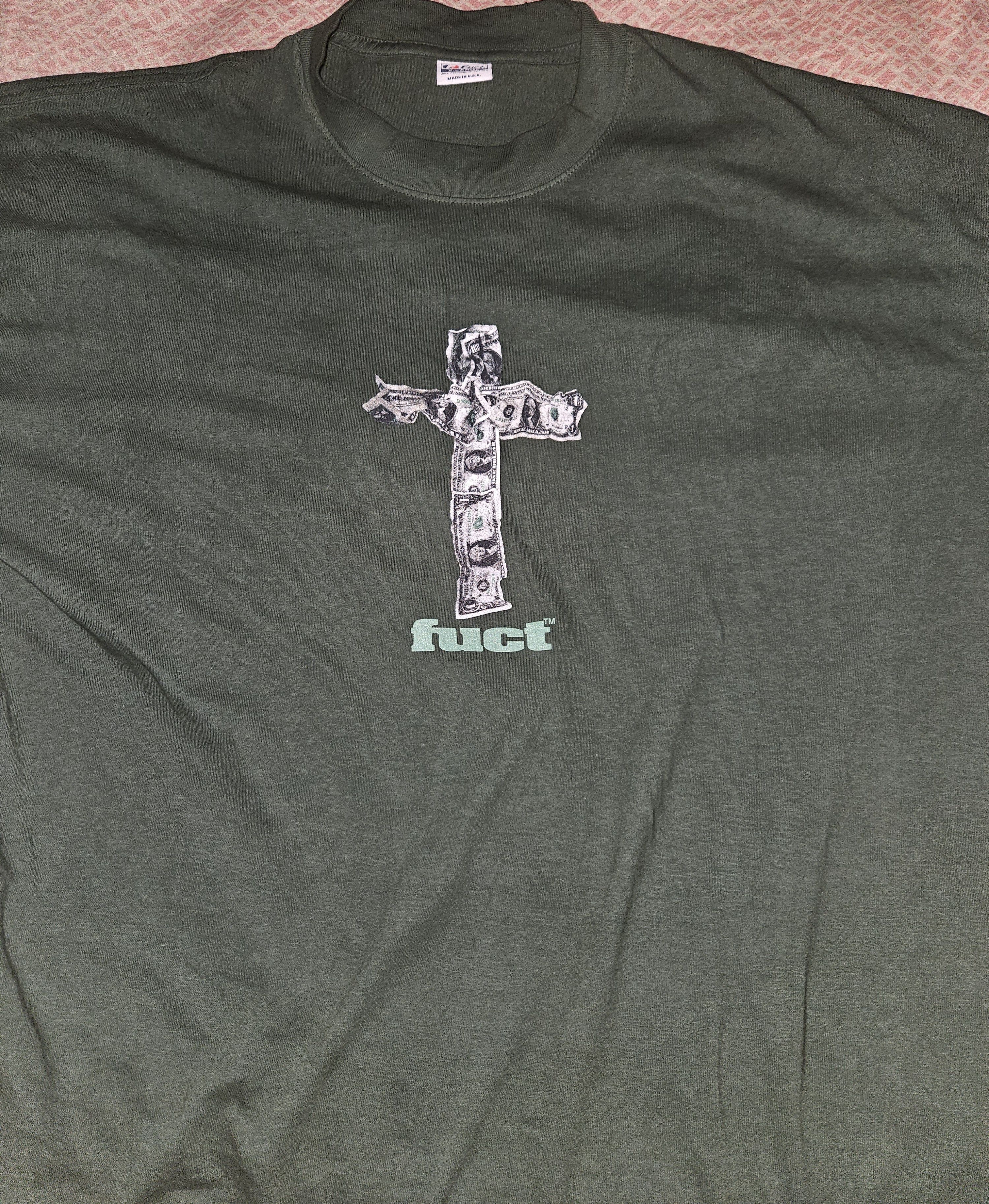 FUCT FUCT MONEY CROSSED GREEN Size US XL / EU 56 / 4 - 1 Preview