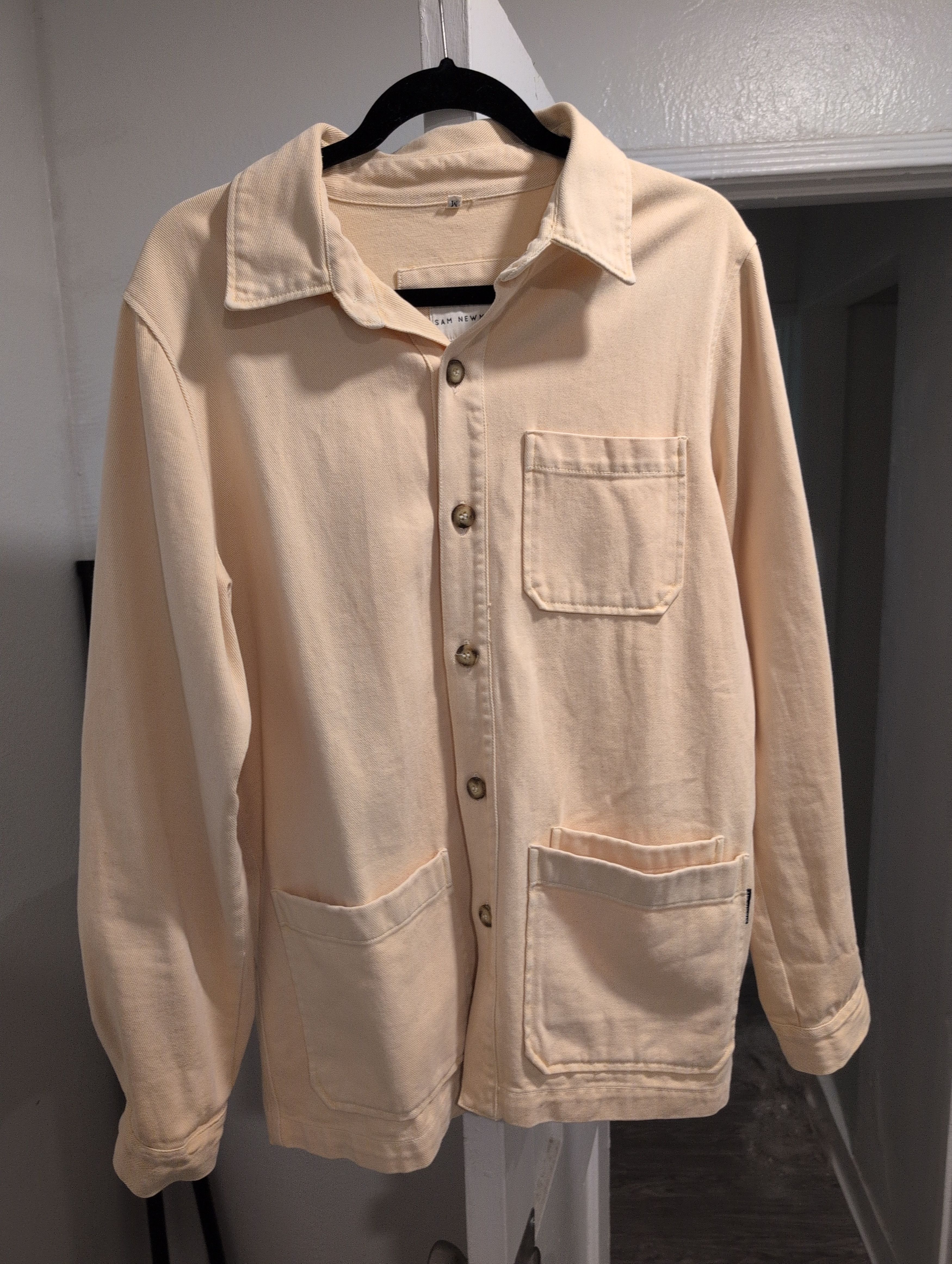 Other Sam Newman Men's Beige/Cream Work Jacket Coat Size M Size US M / EU 48-50 / 2 - 1 Thumbnail