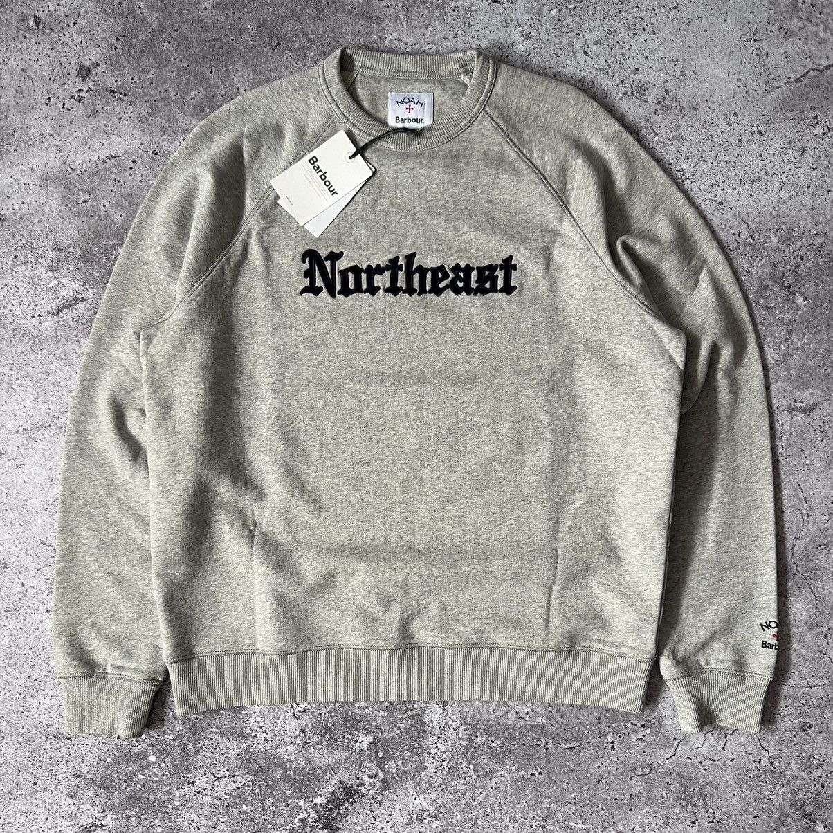 Barbour × Noah NWT Barbour x Noah Northeast Embroidered Sweatshirt Grey Size US M / EU 48-50 / 2 - 1 Thumbnail