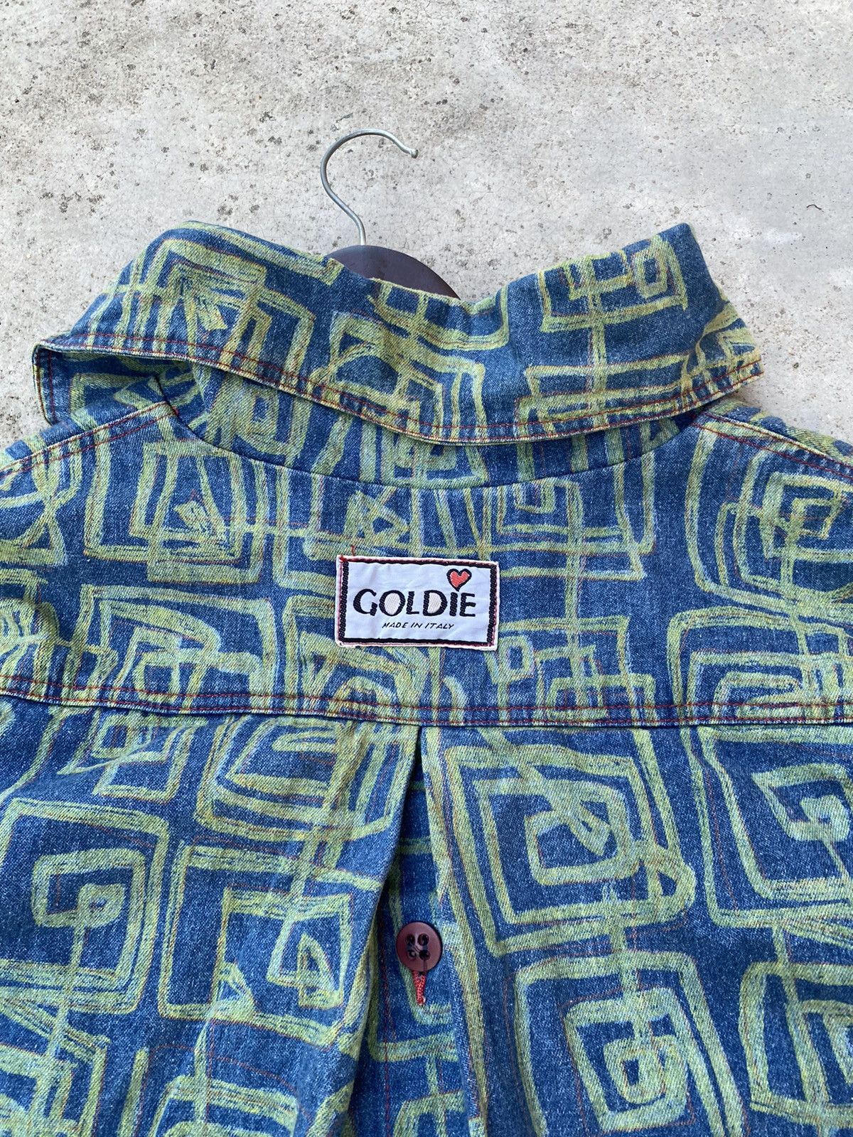 Vintage Vintage FullPrint Goldie Italy Baggy Long Jacket Size US XXL / EU 58 / 5 - 12 Thumbnail