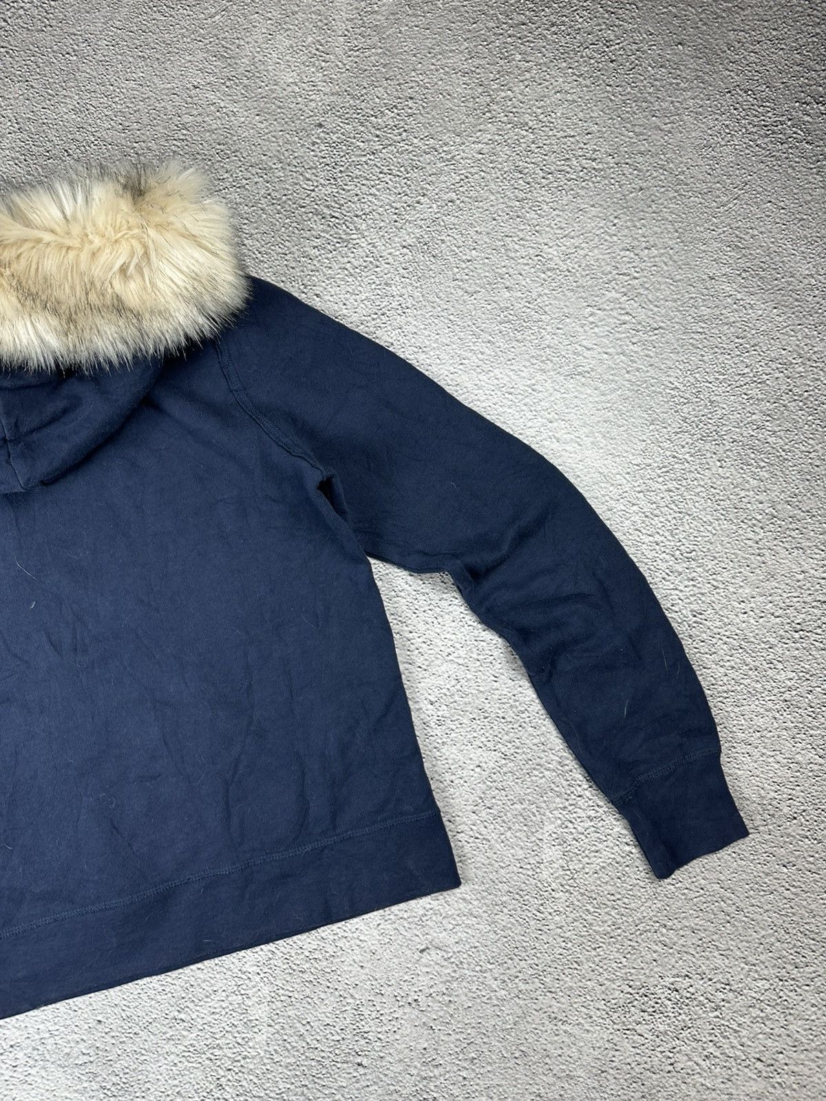 Abercrombie & Fitch Vintage Abercrombie Fitch Fur Fuzzy Hoodie Y2K Faded LGB Size M / US 6-8 / IT 42-44 - 9 Thumbnail