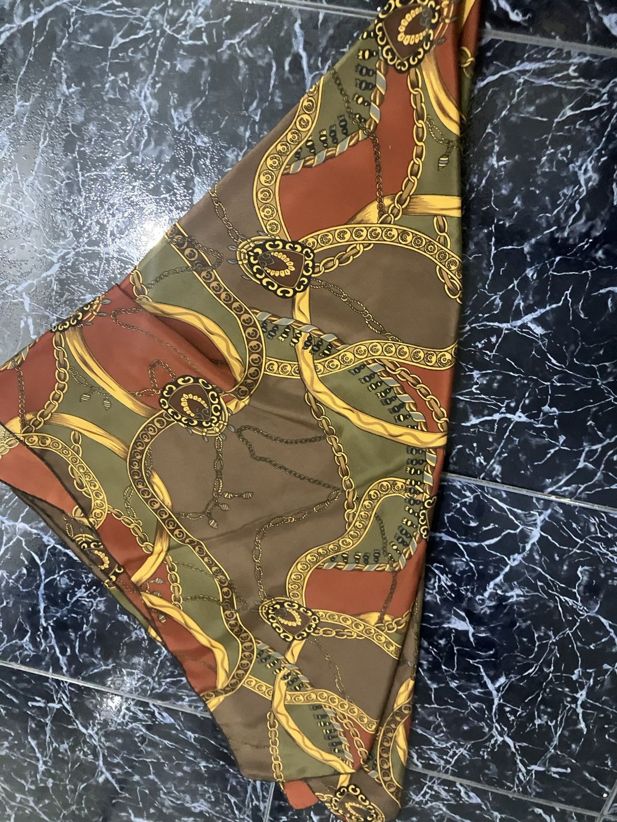 Hermes Hermes square silk bandanna neck wrap designer scarf shawl Size ONE SIZE - 6 Thumbnail