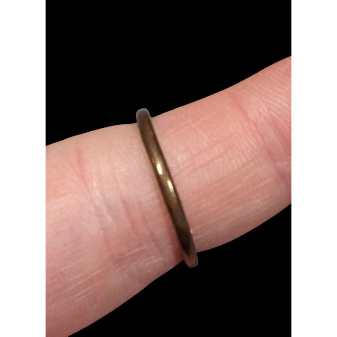 Other Geometric Rectangular Mottled Stone Silver Tone Ring Size 6 Size ONE SIZE - 2 Thumbnail