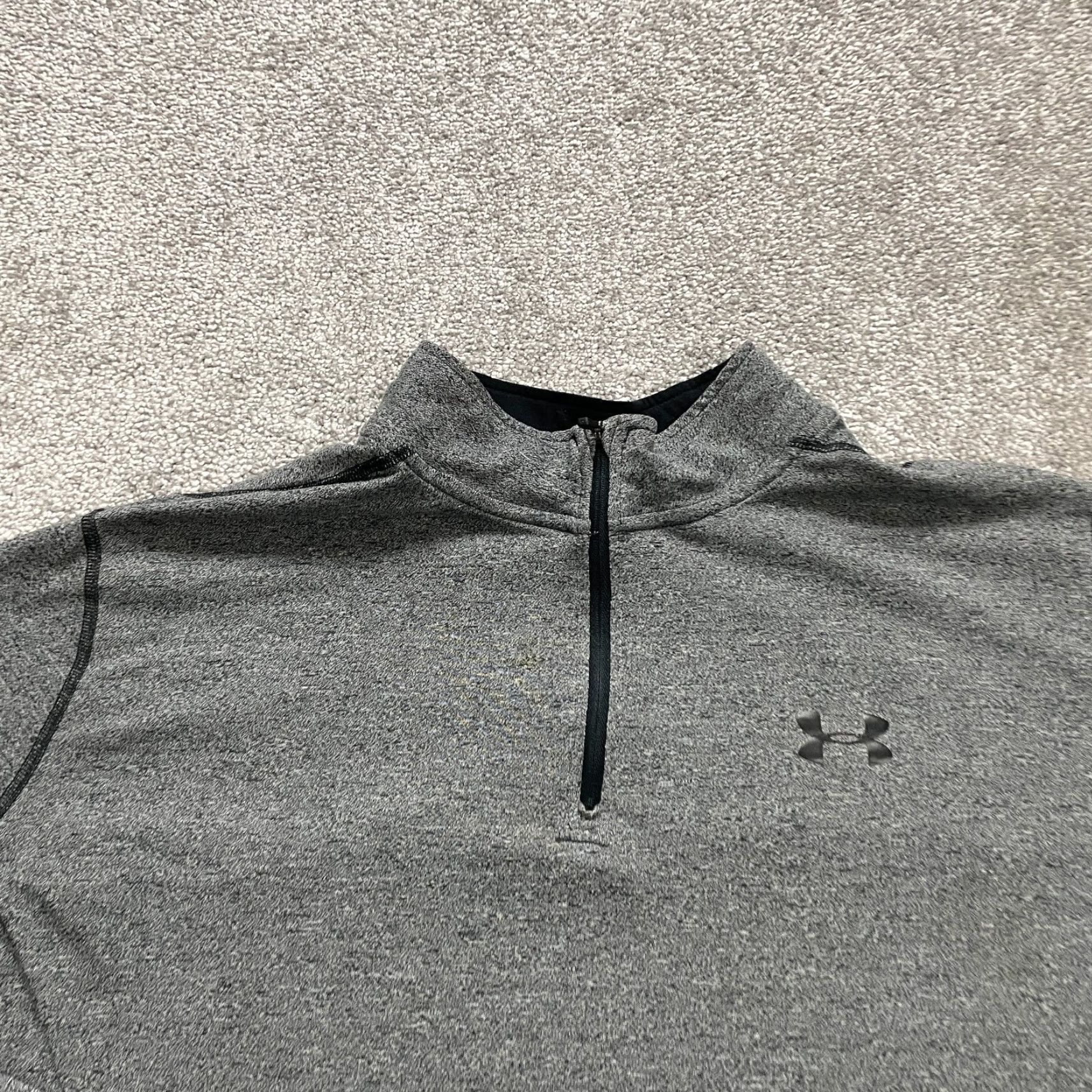 Under Armour Under Armour Threadborne Active Jacket Mens 2XL Gray 1/4 Zip Lightweight Outdoor Size US XXL / EU 58 / 5 - 3 Thumbnail