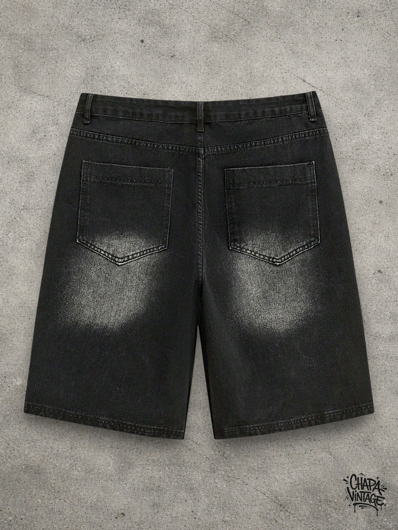 Vintage Washed gray denim shorts Size US 32 / EU 48 - 3 Thumbnail