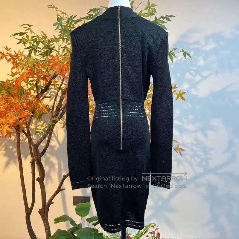 Balmain Balmain Black Women's Dress Size S . Size S / US 4 / IT 40 - 3 Thumbnail