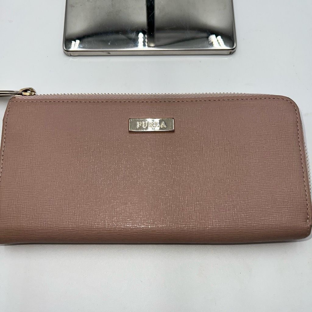 Furla Furla Saffiano Leather Made in Italy Zip Around Wallet in Bl Size ONE SIZE - 2 Thumbnail