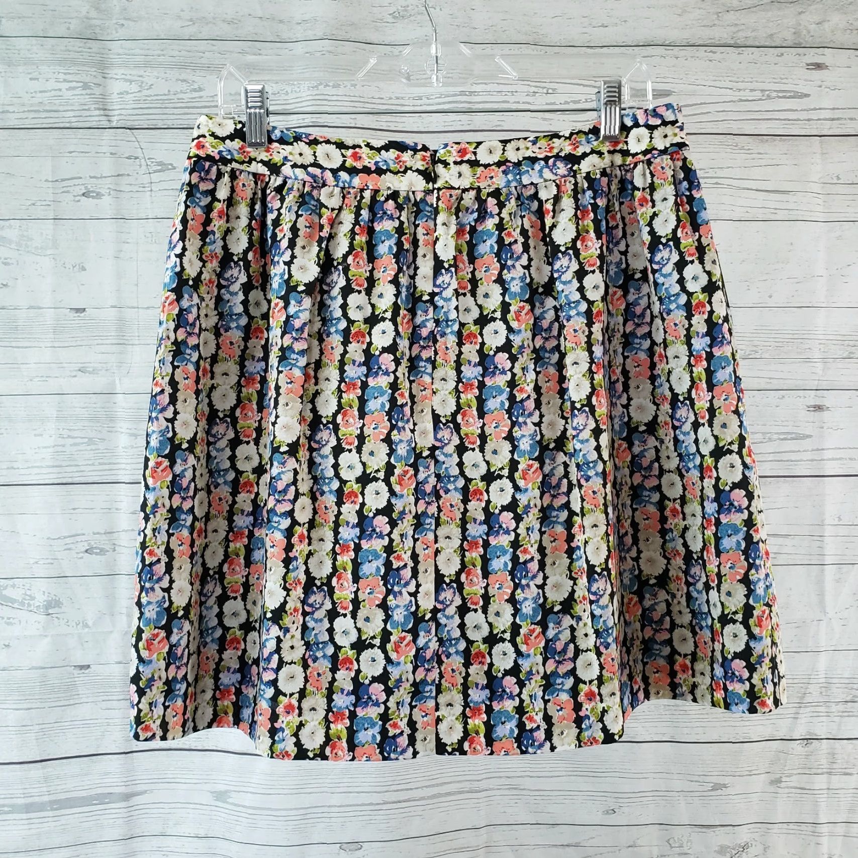 J.Crew J.Crew Mercantile Womens Skirt Sz 8 Pink Blue Floral Zips Mini Short Zip Womens Size 30" / US 8 / IT 44 - 2 Thumbnail