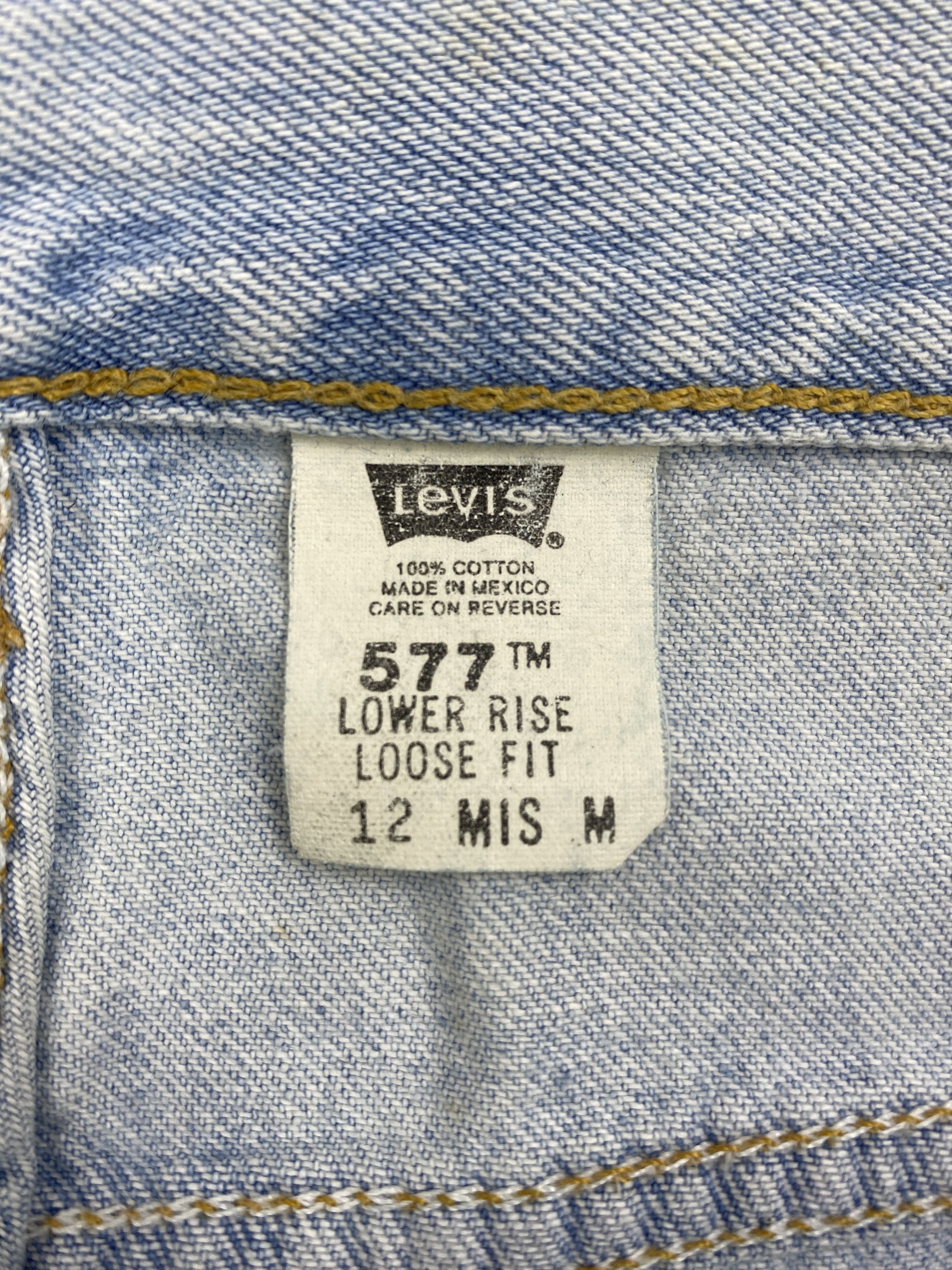 Levi's × Vintage Light Blue Vintage 90s Levis 577 Jeans Size US 32 / EU 48 - 6 Thumbnail
