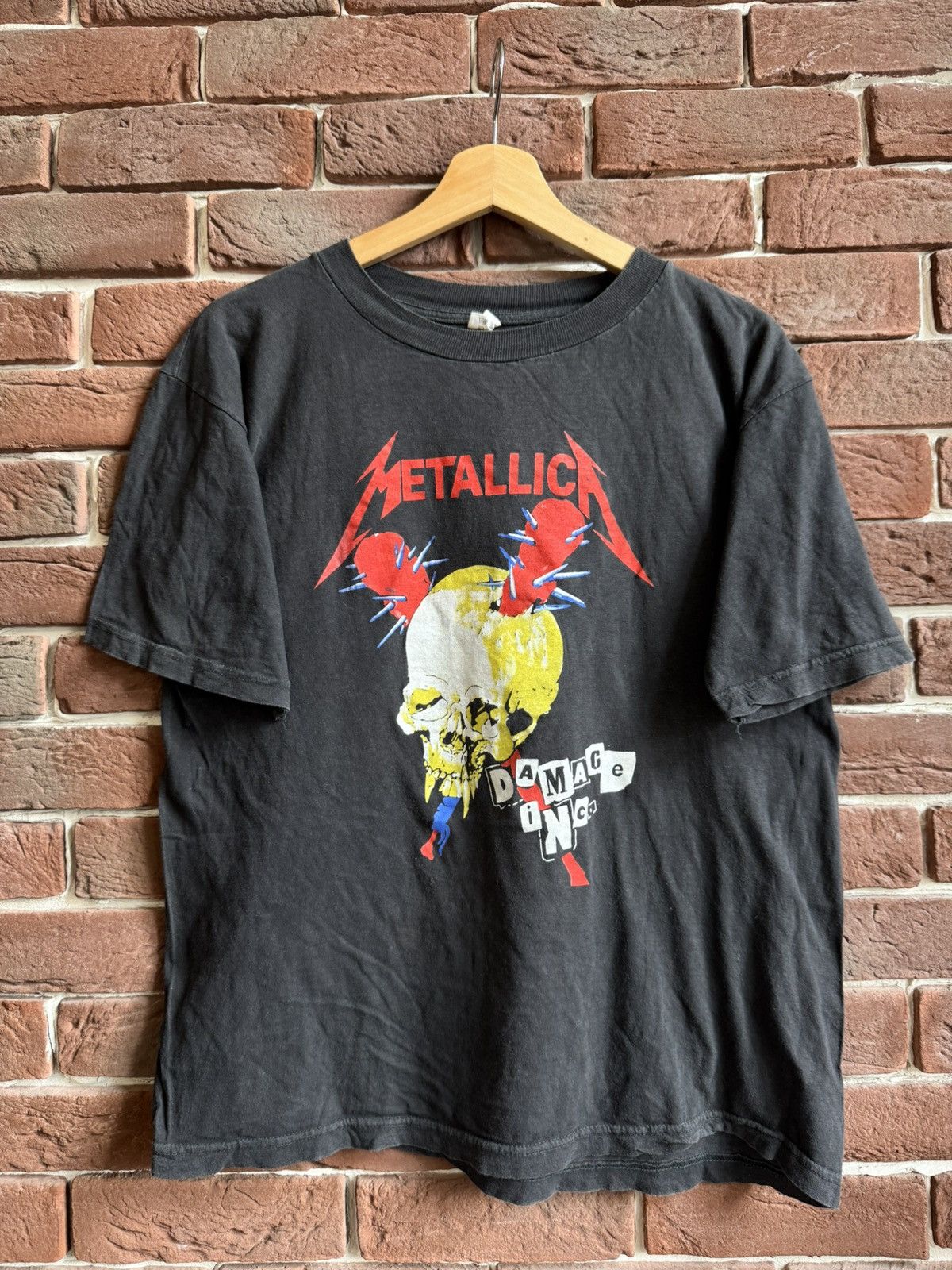 Band Tees Metallica Damage Inc Pushead Metal Band 90s Vintage T-Shirt Size US M / EU 48-50 / 2 - 1 Thumbnail