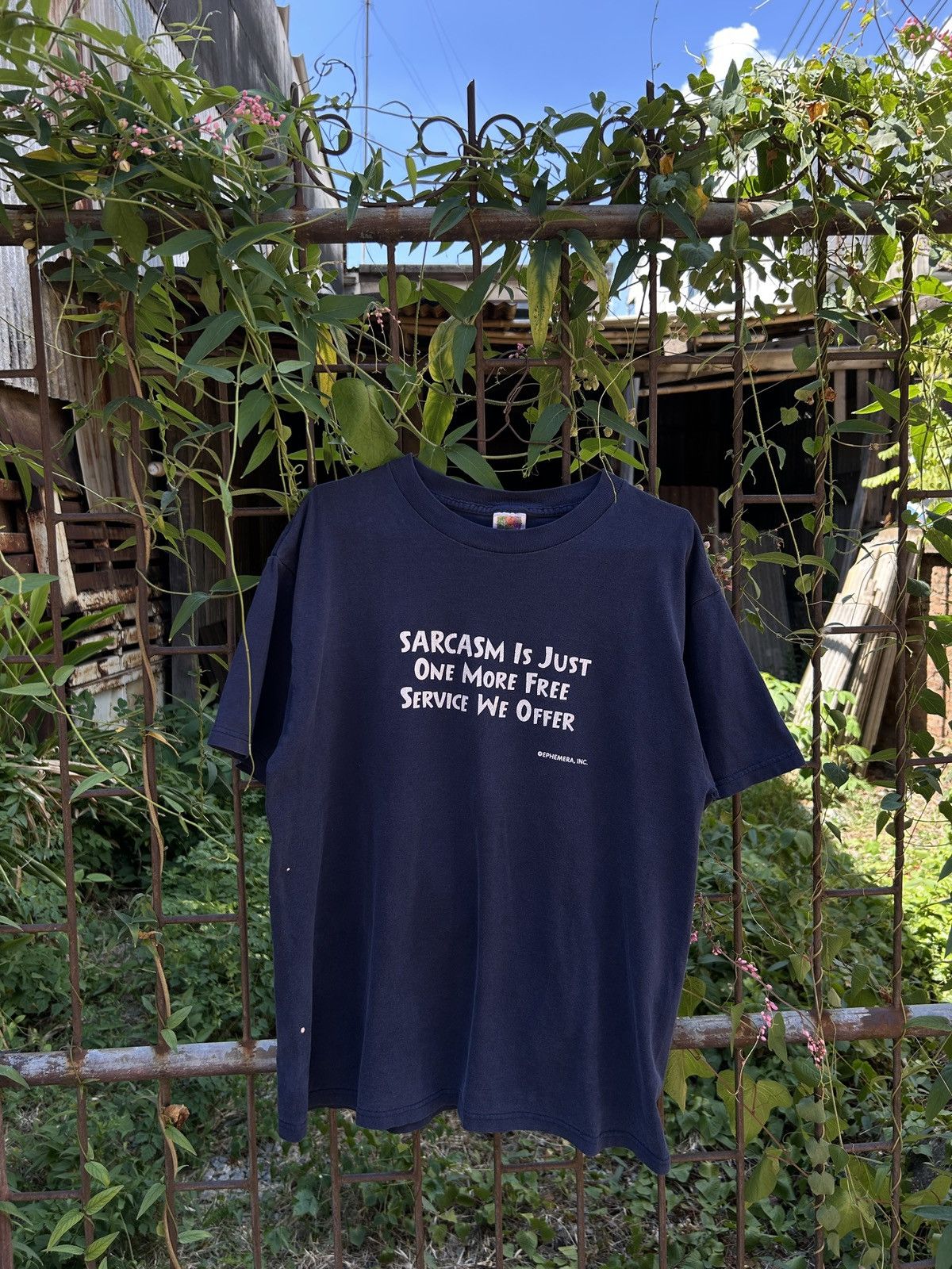 Vintage 1990s Sarcasm T-Shirt Size US L / EU 52-54 / 3 - 13 Thumbnail