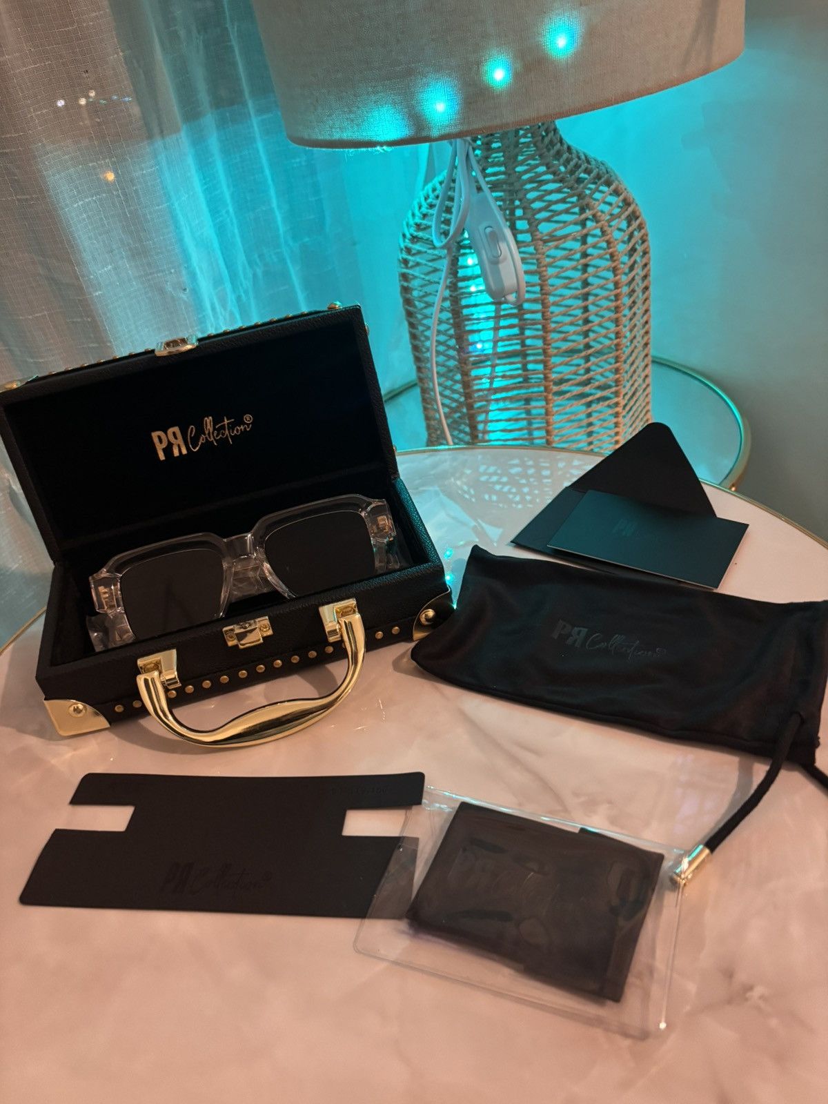 Other PR Collection Sunglasses – PR TYO XII – Transparent/Gold Size ONE SIZE - 8 Thumbnail