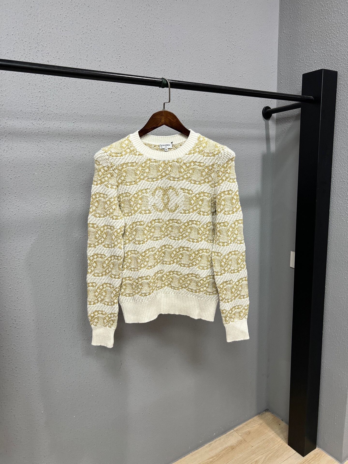 Chanel Double C Logo Knit Sweater