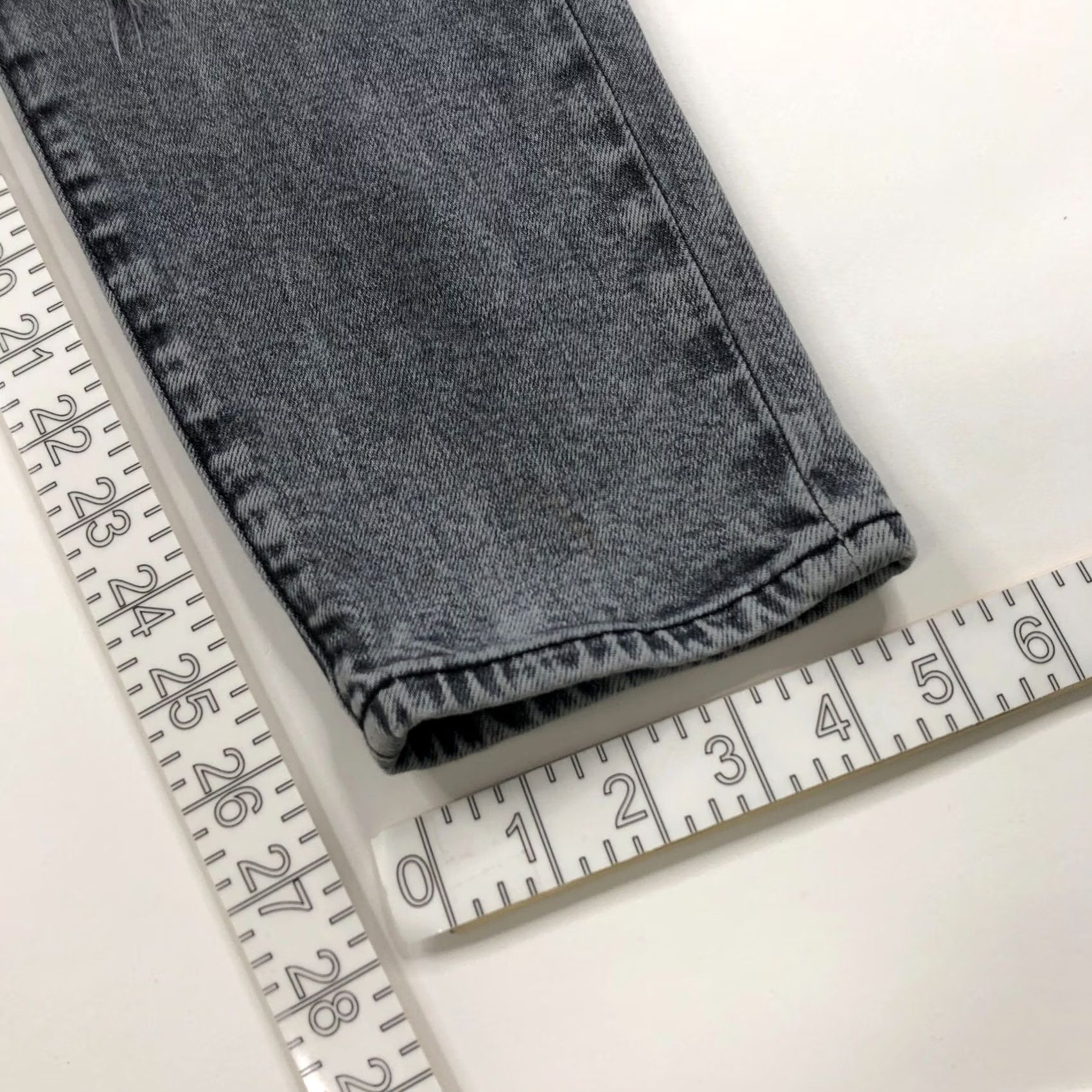 SLVRLAKE SLVRLAKE Jeans High Rise Beatnik Ankle 26 Gray Distressed 5-Pocket Cotton Elastane Women's Sized 26 Inseam 26 Size 42" / US 20 - 6 Thumbnail