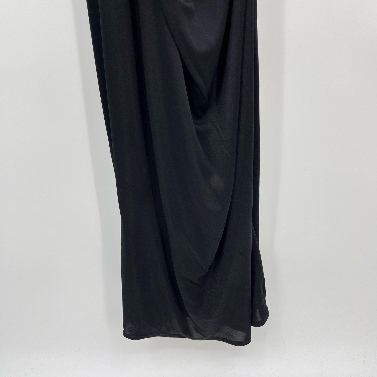 Other Atlein | NWT One Sleeve Ruched Cut Out Dress Black FR 34 XS Size XS / US 0-2 / IT 36-38 - 10 Thumbnail
