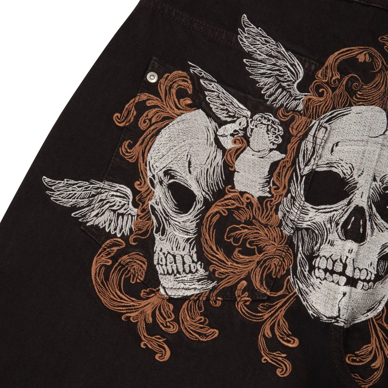 Other Skeleton Pattern Embroidery Jean Size US 36 / EU 52 - 3 Thumbnail
