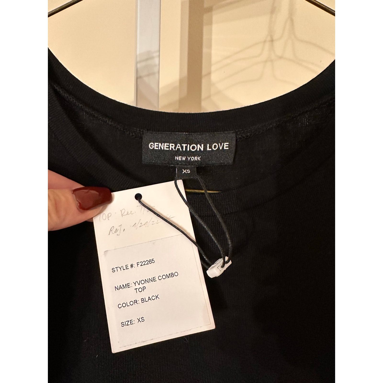 Generation Love NWT Generation Love Yvonne Combo Top in Black size XS Size XS / US 0-2 / IT 36-38 - 6 Thumbnail