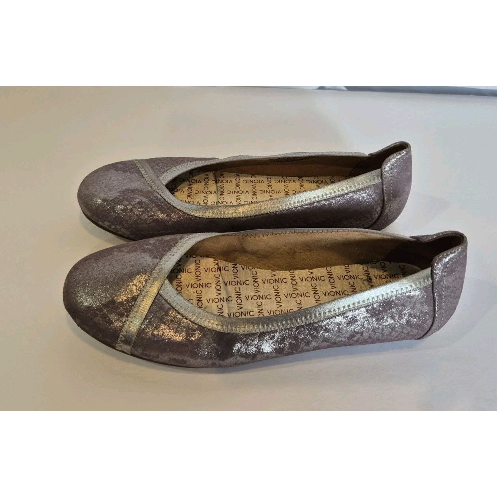 Vionic Vionic Spark Caroll Ballet Flats Lilac Metallic Size 8.5 Size US 8.5 / IT 38.5 - 3 Thumbnail