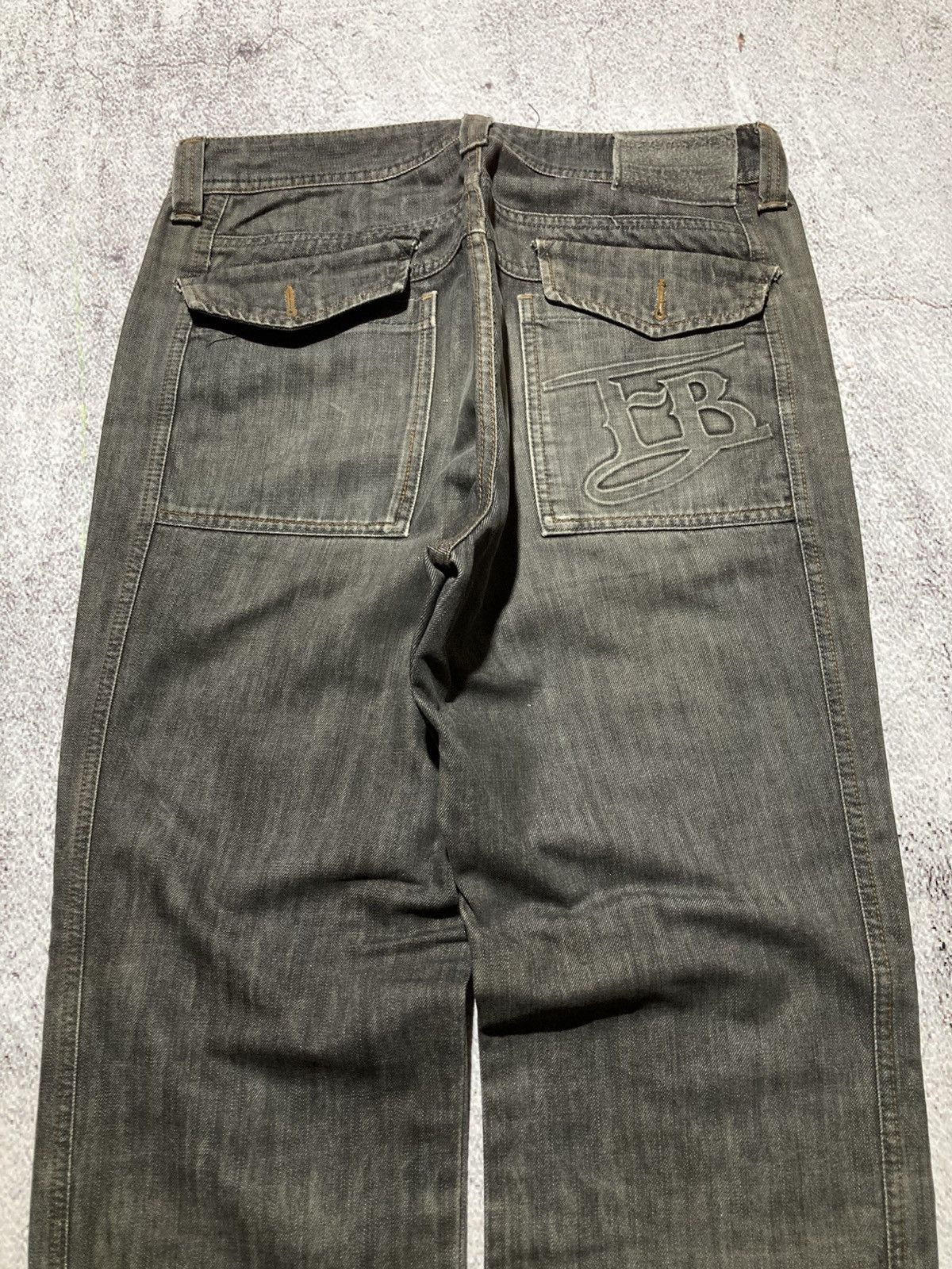 Japanese Brand 2000s Fubu Collection Washed Jeans Pants Charcoal Y2k Size US 34 / EU 50 - 13 Thumbnail