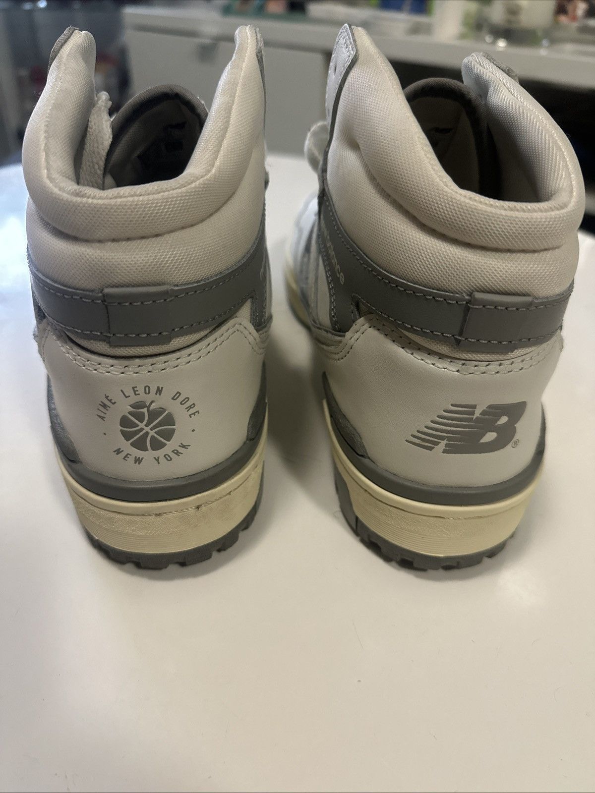 New Balance Men New Balance Aime Leon Dore 650 White Silver 9.5 BB650RA1 Size US 9.5 / EU 42-43 - 8 Thumbnail