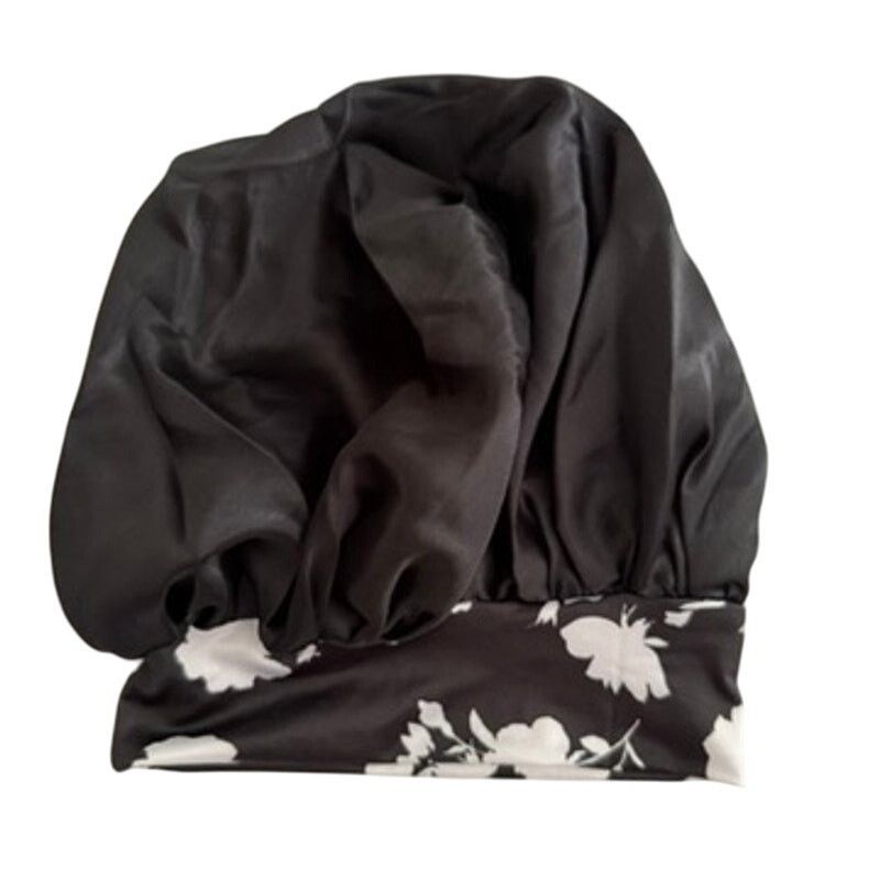 Shein 1 Piece Satin Bonnet in Black Size ONE SIZE - 1 Thumbnail