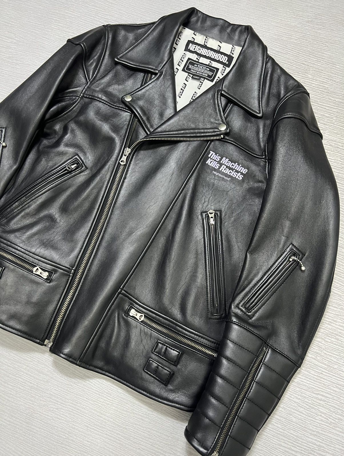 Neighborhood Neighborhood - A/W 18’ - Clay Leather Rider’s Jacket Size US L / EU 52-54 / 3 - 5 Thumbnail