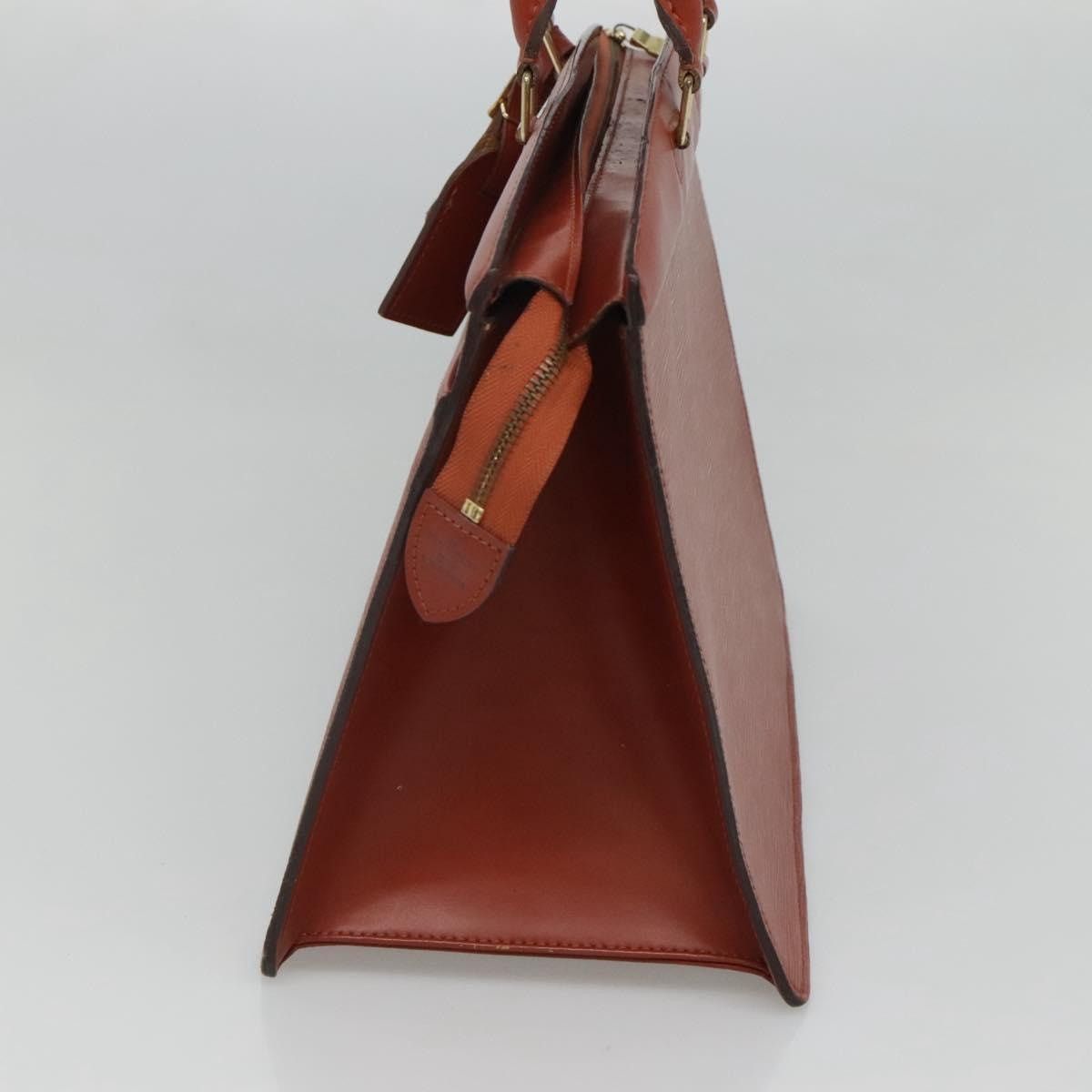 Louis Vuitton LOUIS VUITTON Epi Riviera Hand Bag Brown M48183 Size ONE SIZE - 4 Thumbnail