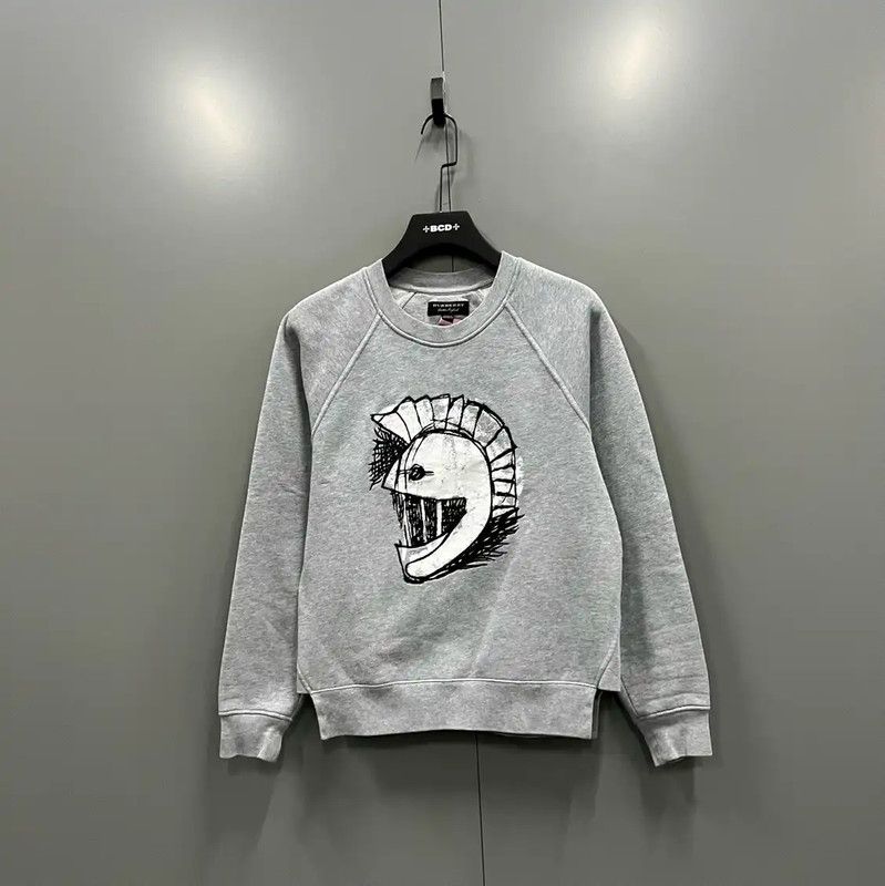 Burberry Burberry Gray Cotton Long Sleeve Sweatshirt Size XS / US 0-2 / IT 36-38 - 1 Thumbnail