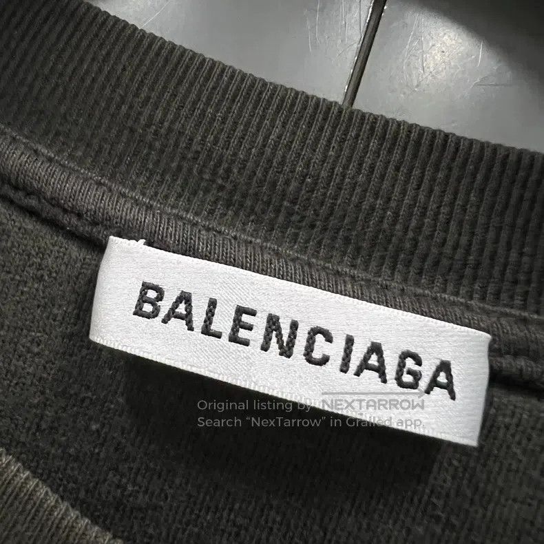 Balenciaga Balenciaga Small Logo Printed Drawstring Hoodie Size US XS / EU 42 / 0 - 3 Thumbnail