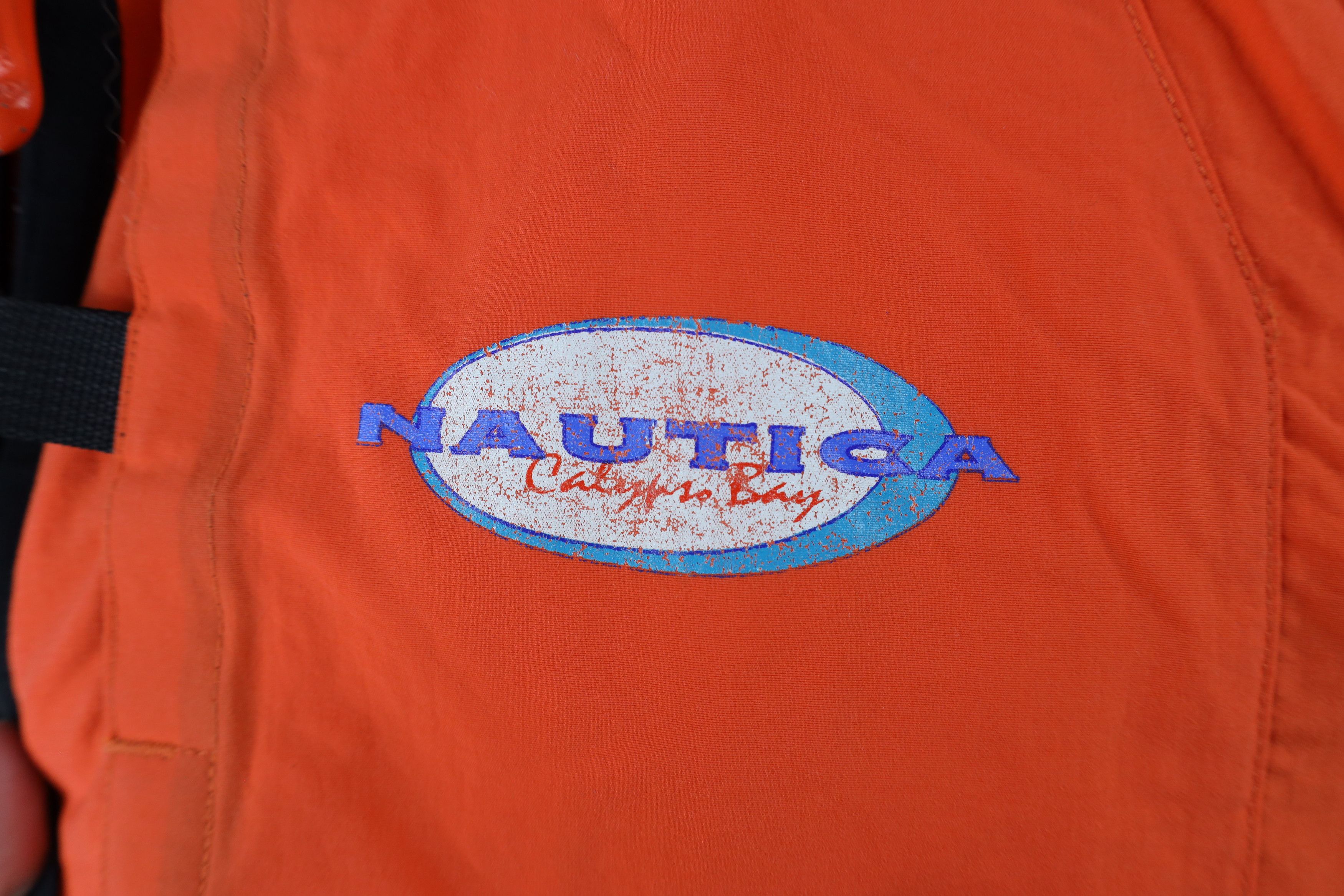 Nautica × Vintage Vintage 90s Nautica Calypso Bay Spell Out Windbreaker Jacket Size US XL / EU 56 / 4 - 4 Thumbnail