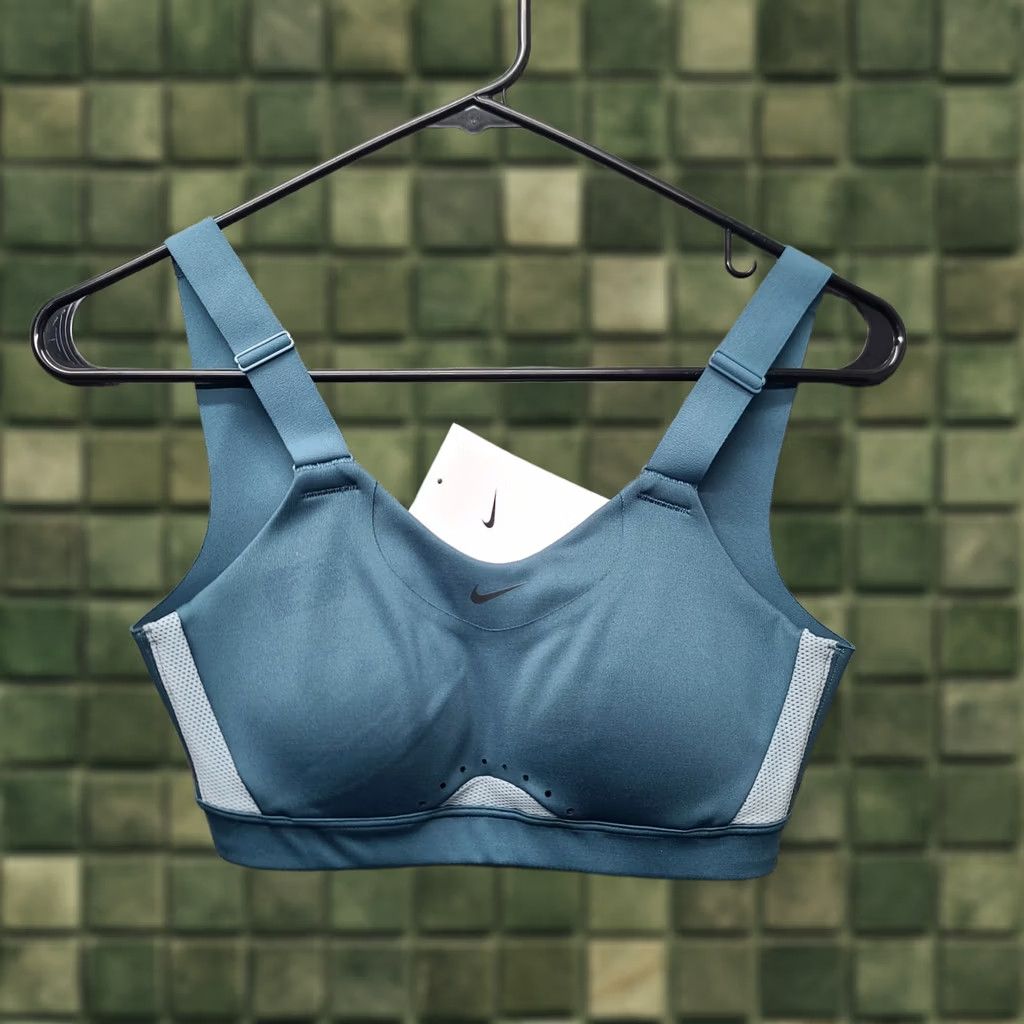Nike Nike Dri-FIT Sports Bra Womens XS Alpha High Support Padded Adjustable Cup A-C Blue Size ONE SIZE - 1 Thumbnail