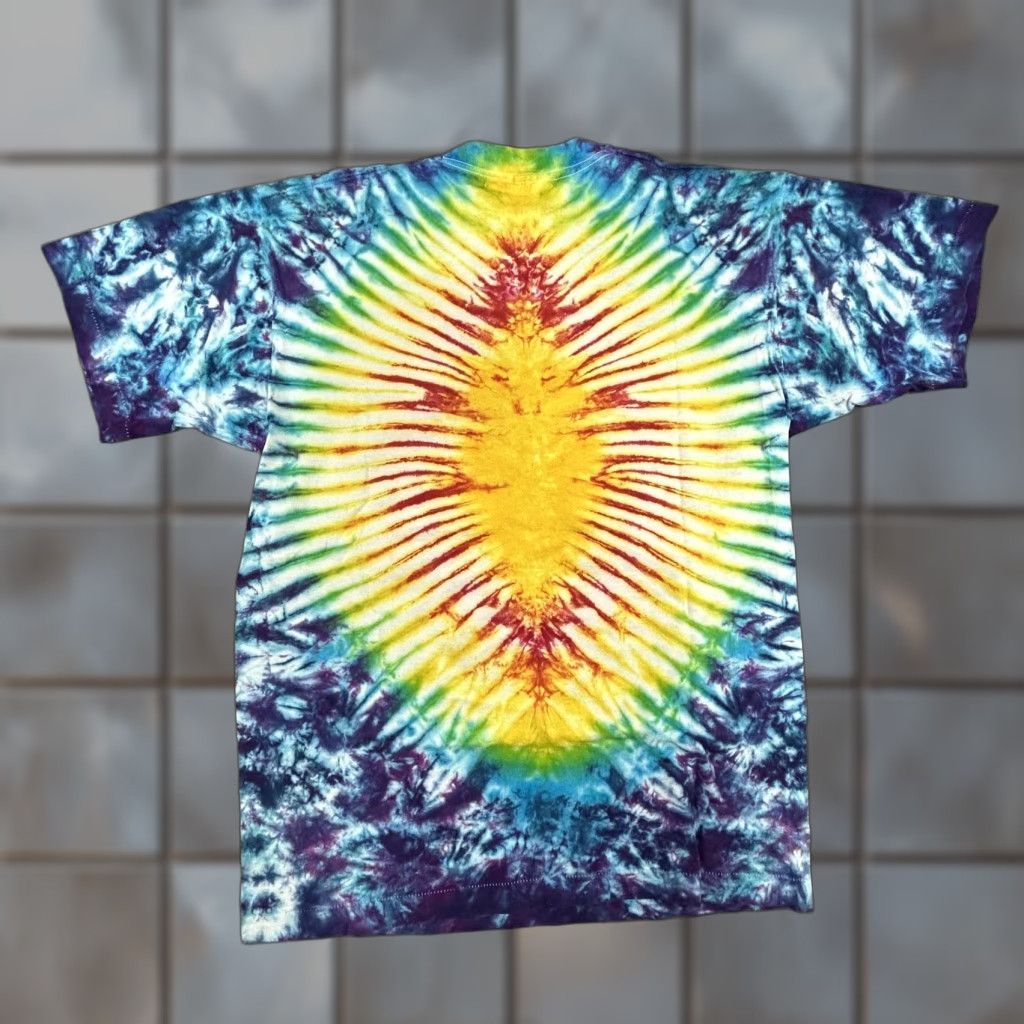 Fruit Of The Loom VINTAGE Grateful Dead Shirt Mens Large Eyes of The World Jester Tie-Dye 1988 80s Size US L / EU 52-54 / 3 - 1 Thumbnail