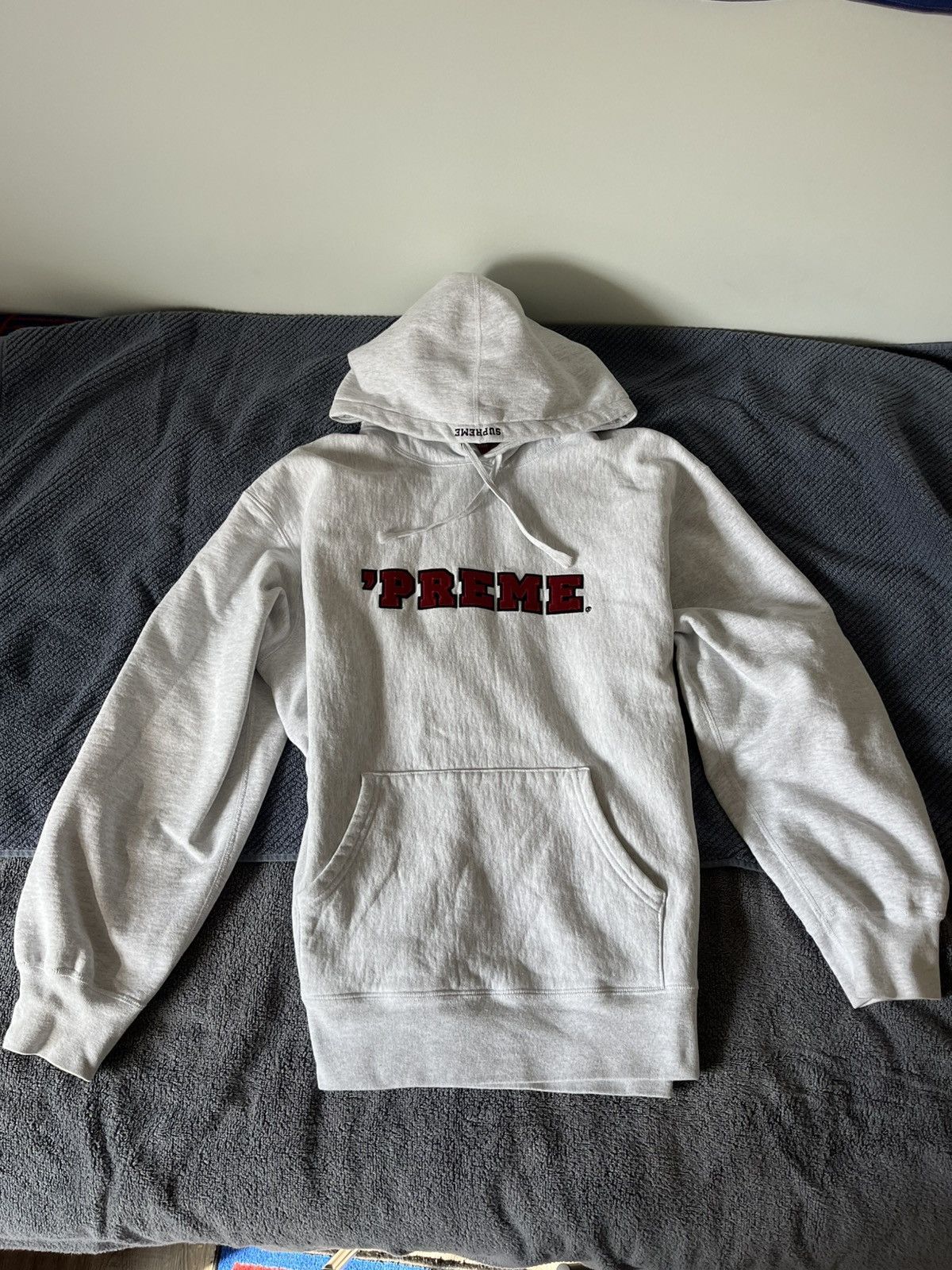 Supreme Supreme Grey Hoodie Size US XL / EU 56 / 4 - 1 Thumbnail