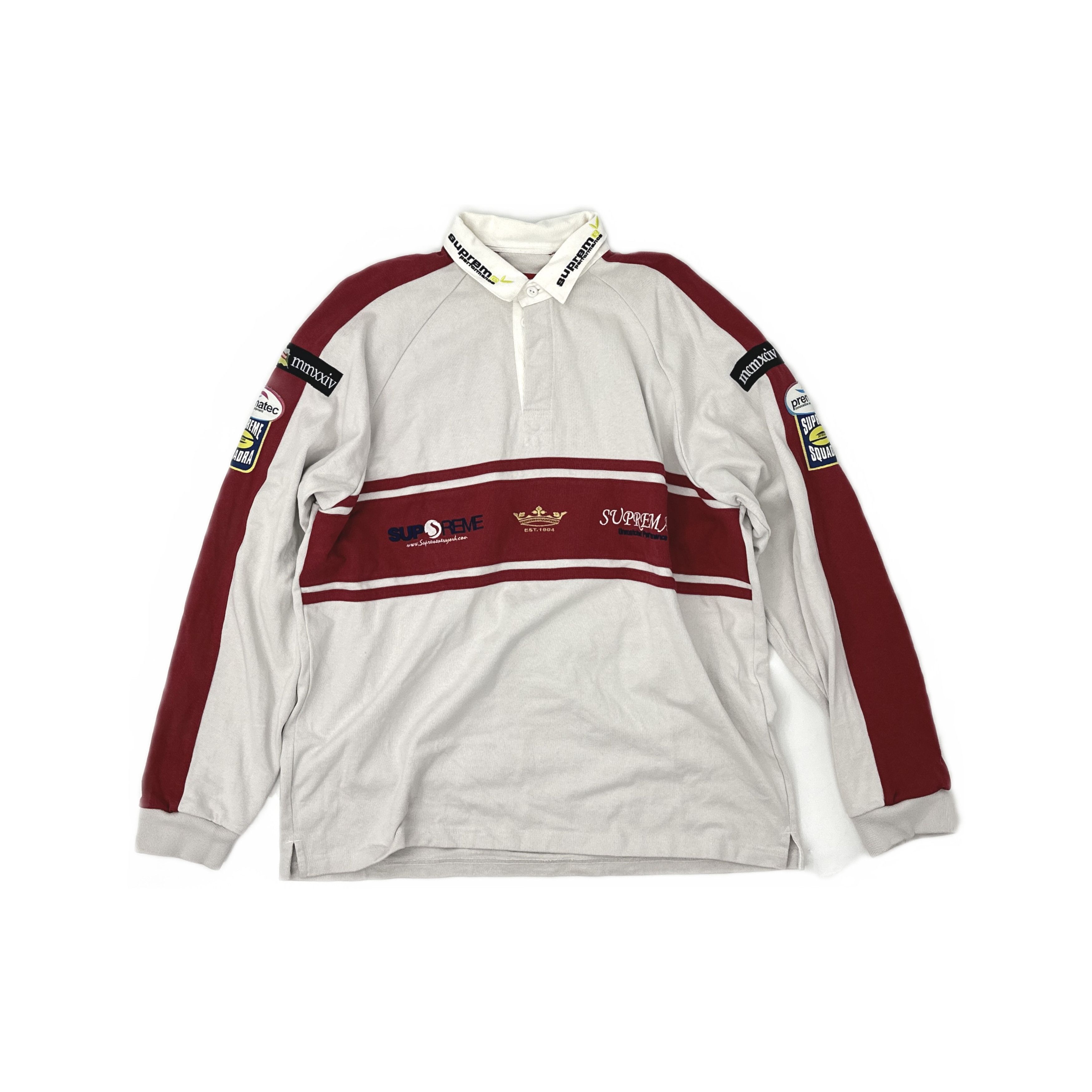 Supreme Supreme Reflective Sleeve Stripe Rugby | Grailed