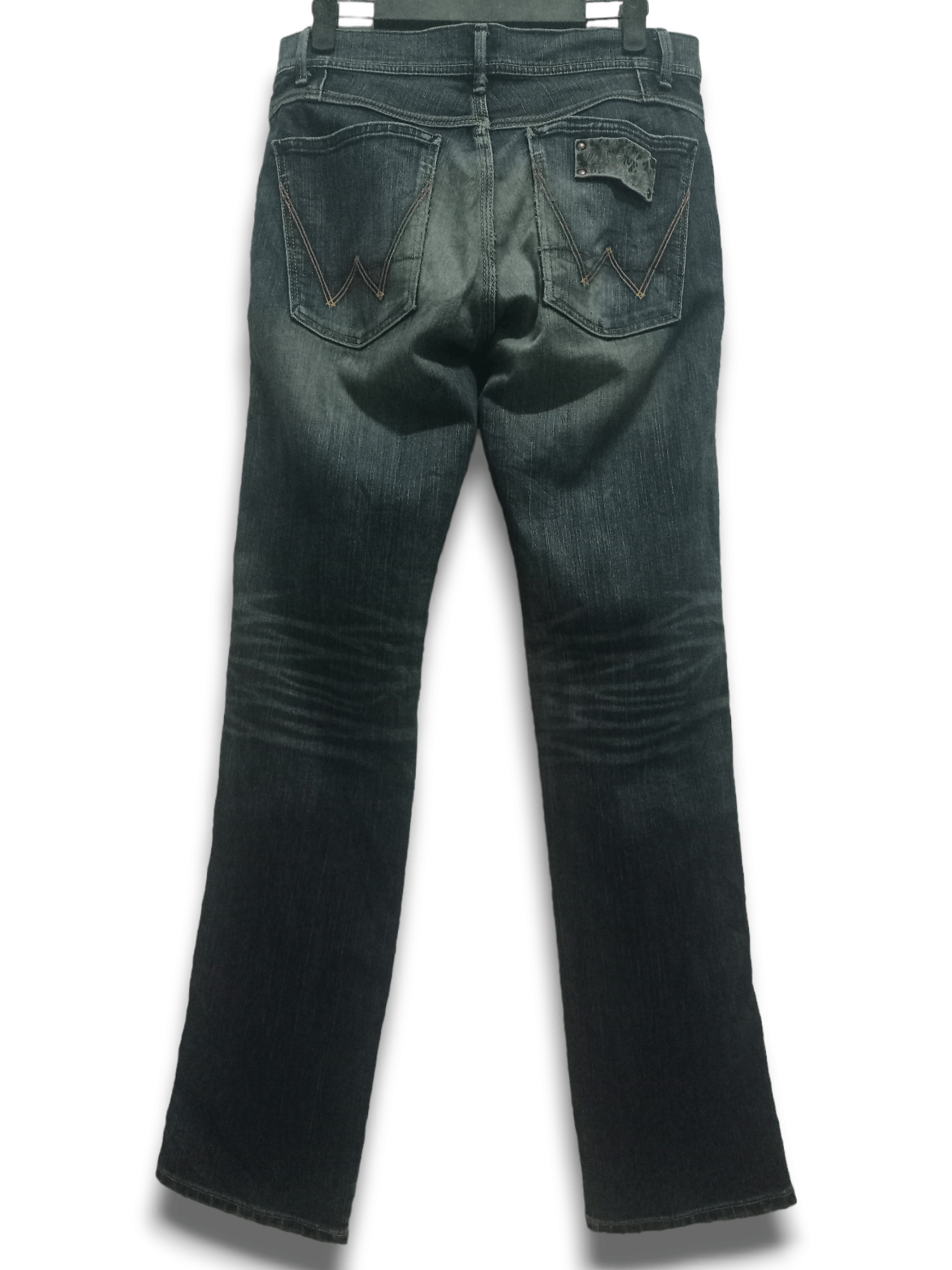 Wrangler Vintage Wrangler Blue Wash Distressed Jeans 29x32 Size US 29 - 2 Thumbnail