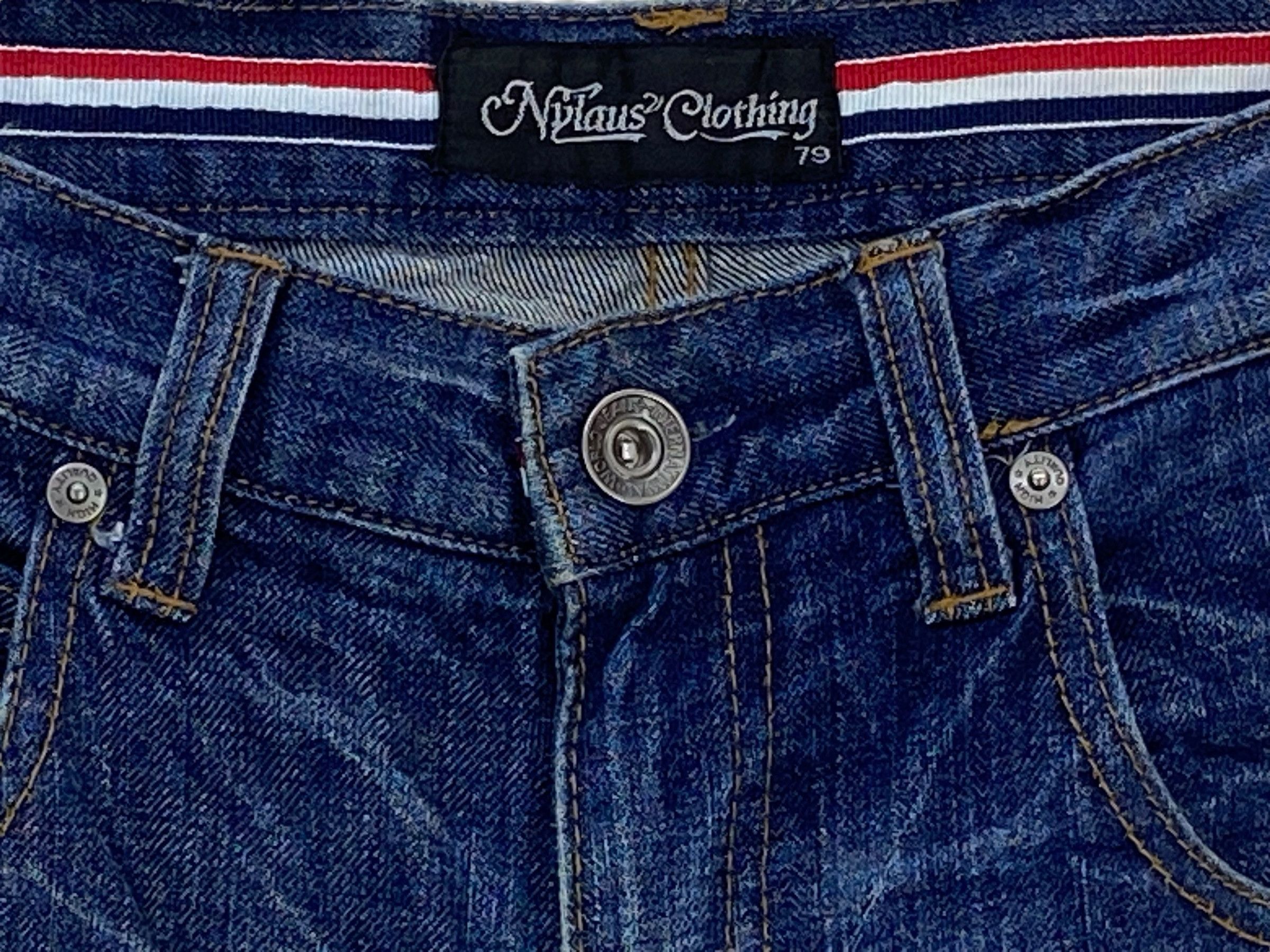 Japanese Brand Nylaus Jeans Double Waist Jeans Japanese Jeans Size US 31 - 5 Thumbnail