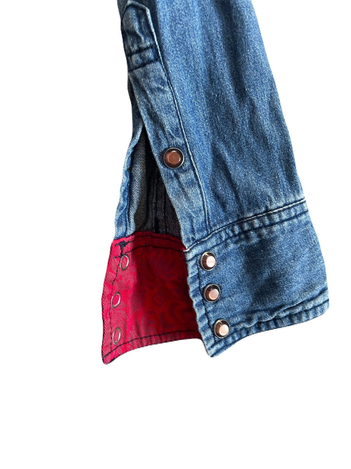 If Six Was Nine 2000s Japanese archive Vkei Gyaruo Poem Denim Shirts Y2K Size US S / EU 44-46 / 1 - 7 Thumbnail