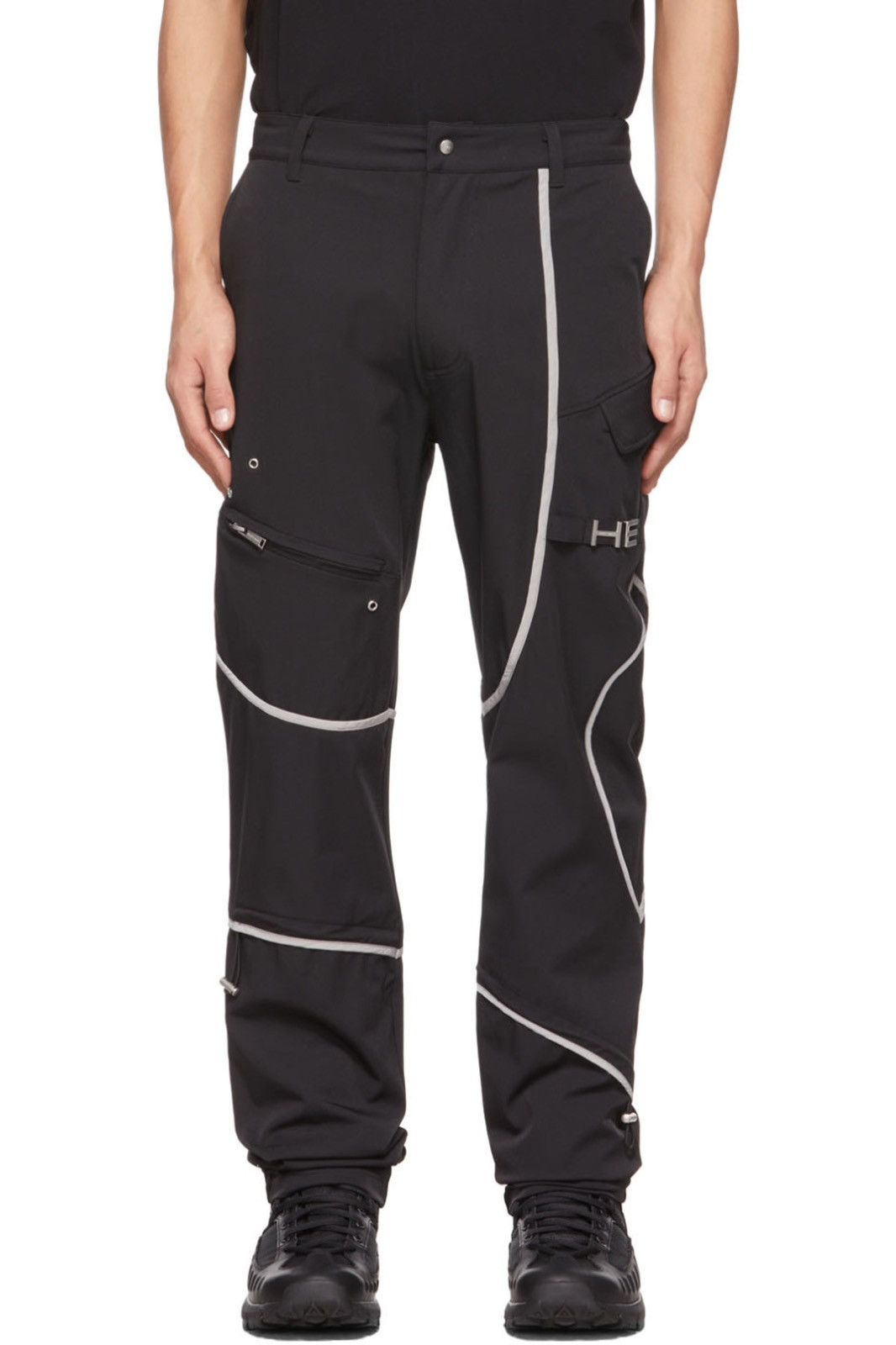 Heliot Emil Heliot Emil Black Layered Cargo Pants Size US 28 / EU 44 - 7 Thumbnail