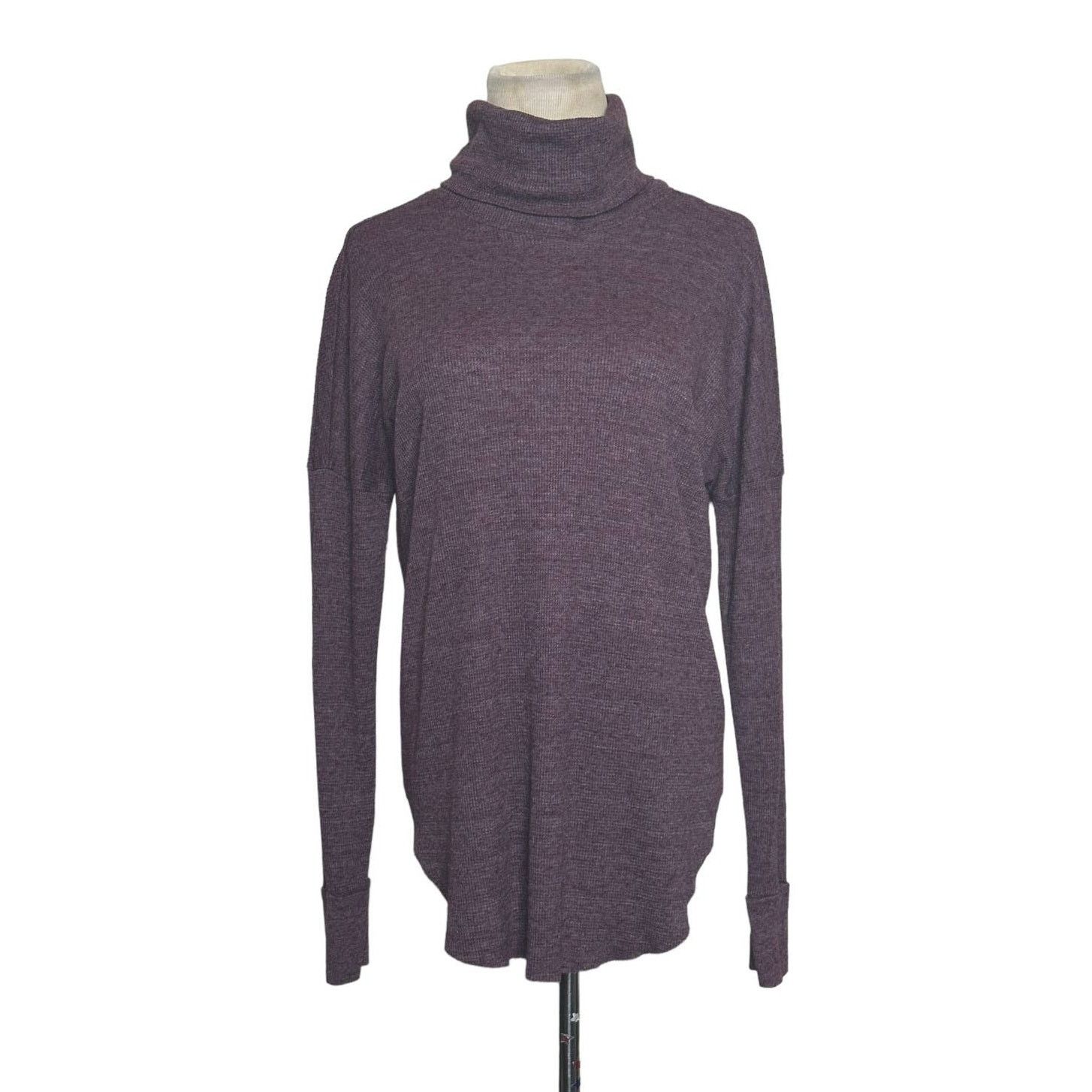 Michael Stars Michael Stars maroon long sleeves turtle neck sweater XS Size XS / US 0-2 / IT 36-38 - 1 Thumbnail
